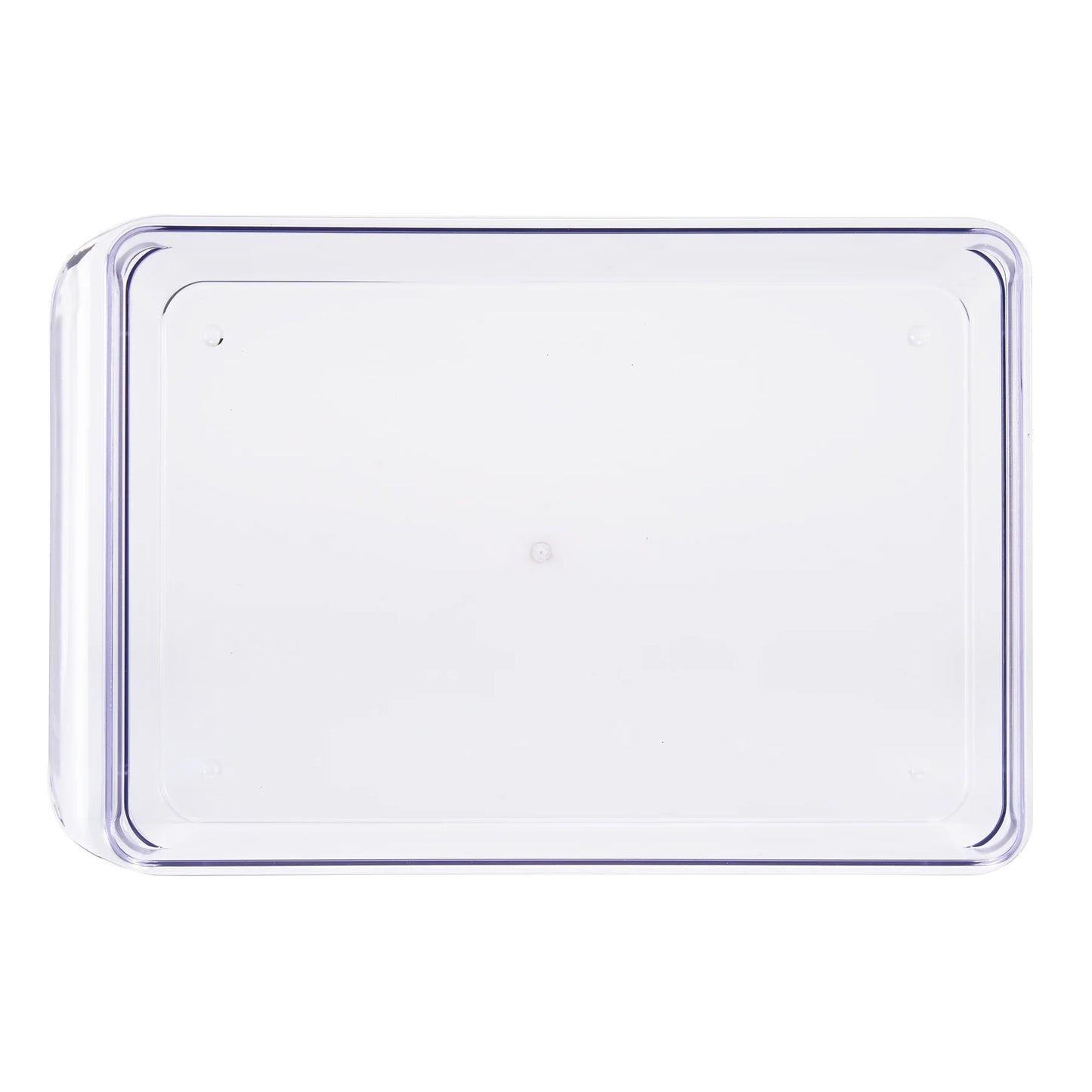 Large Fridge Bin, 12X8X4 Inches, Clear Plastic