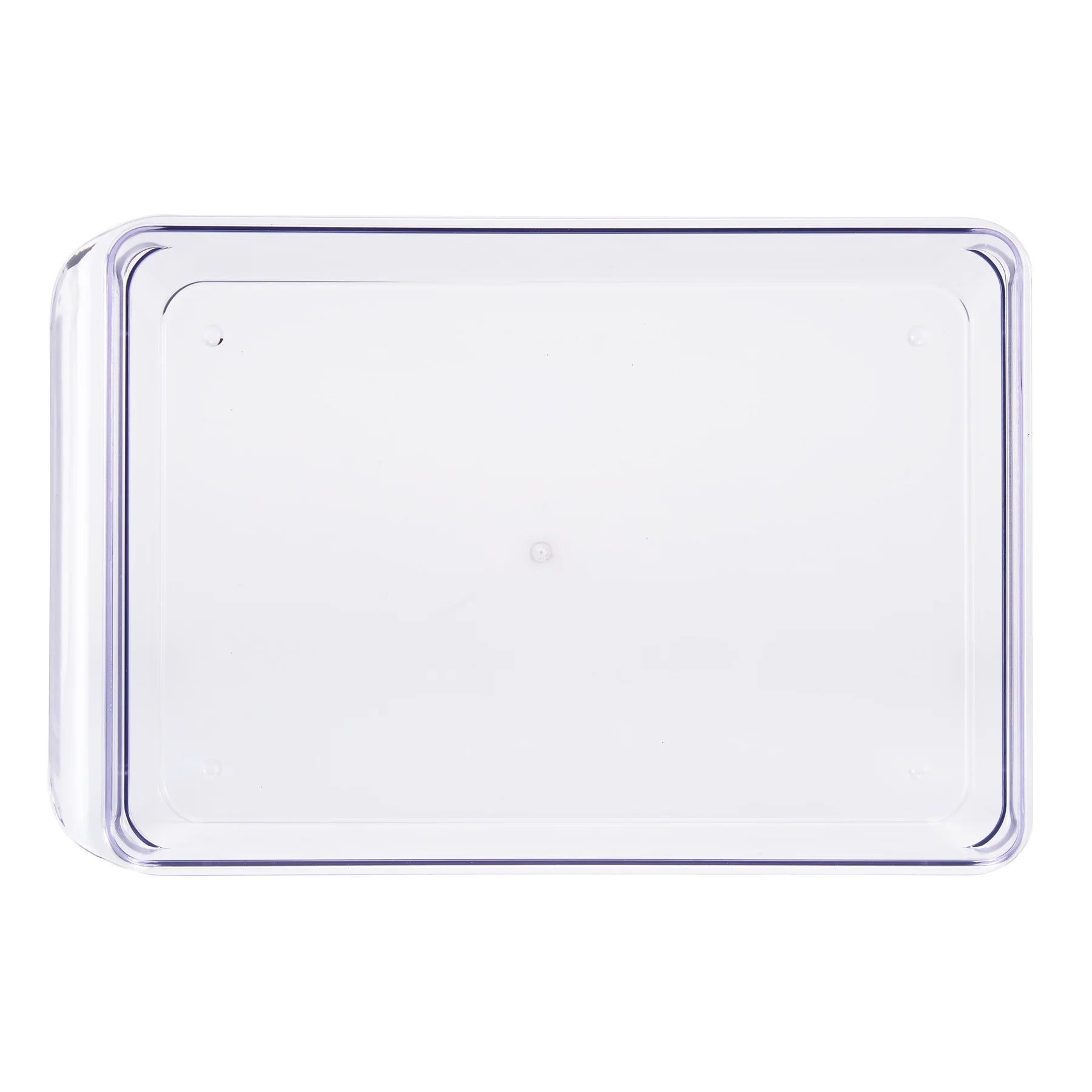 Large Fridge Bin, 12X8X4 Inches, Clear Plastic