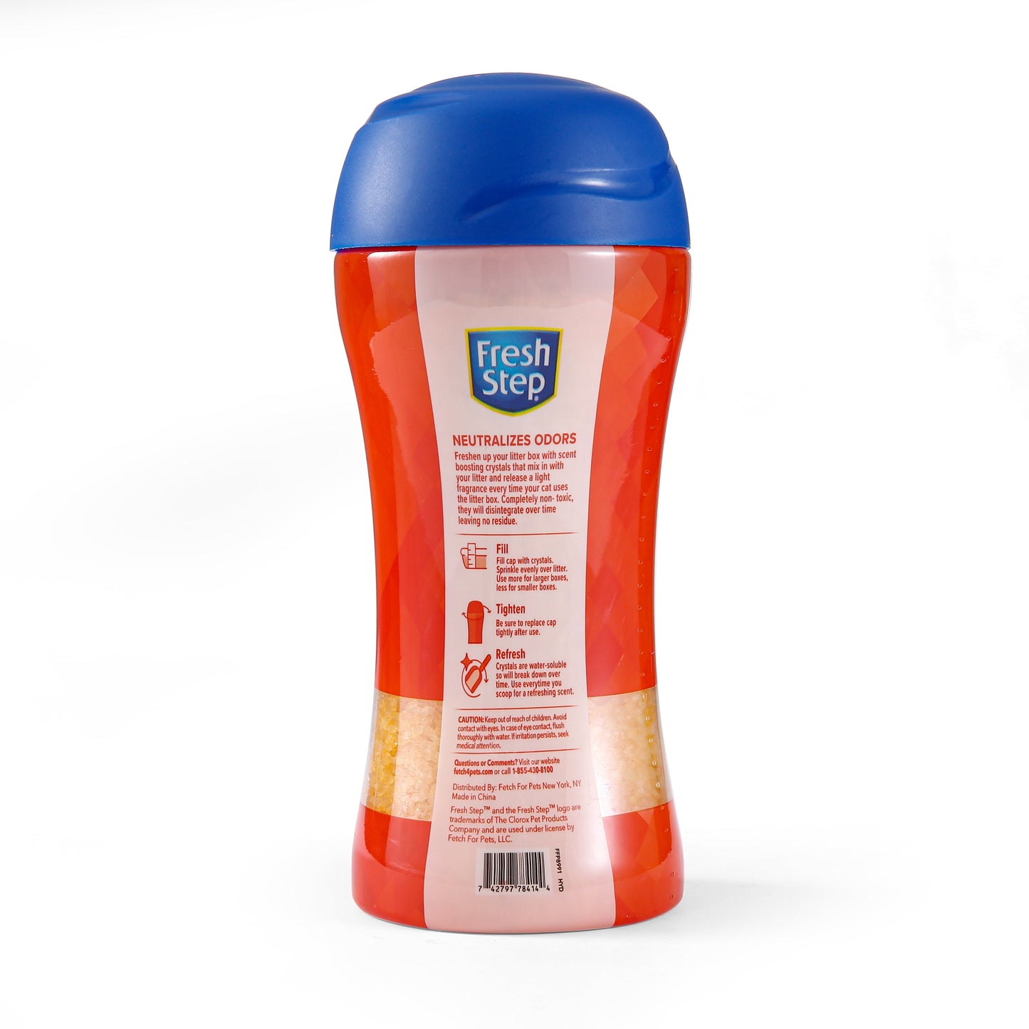 Deodorizing Cat Litter Crystals in Tropical Breeze Scent, 15Oz