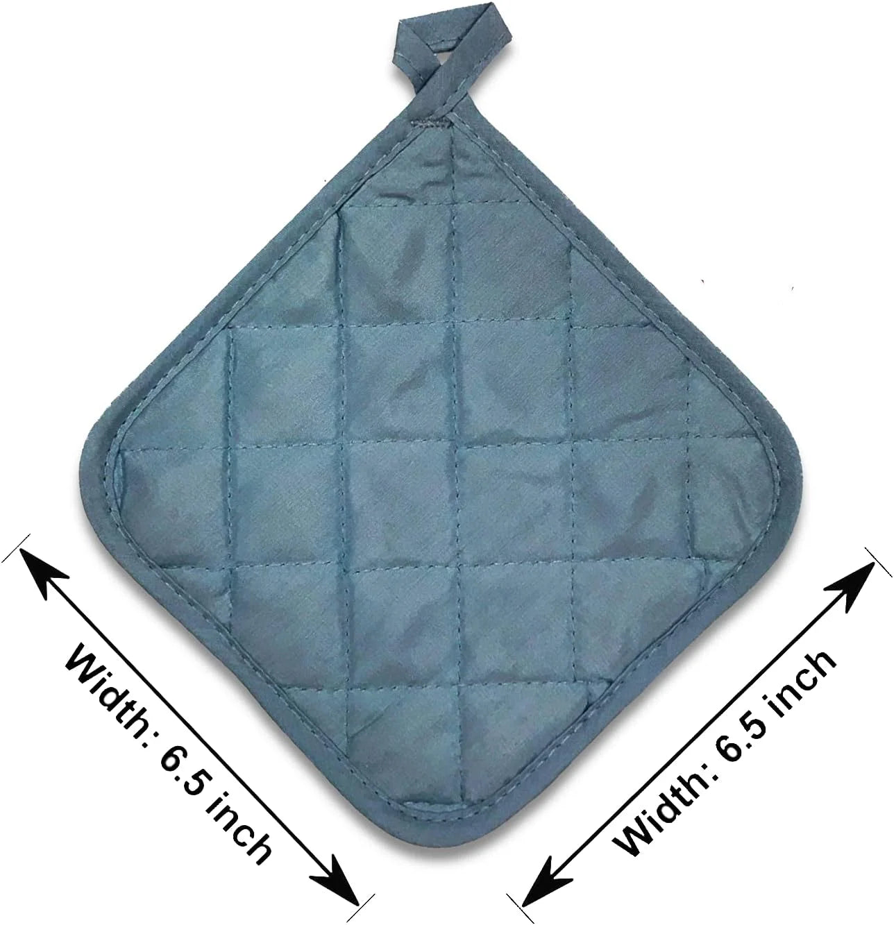 5Pcs Kitchen Pot Holders Set Heat Resistant Pure Cotton Potholders Kit Trivets Large Coasters Hot Pads Pot Holders for Everyday Cooking and Baking by 6.5 X 6.5 Inch