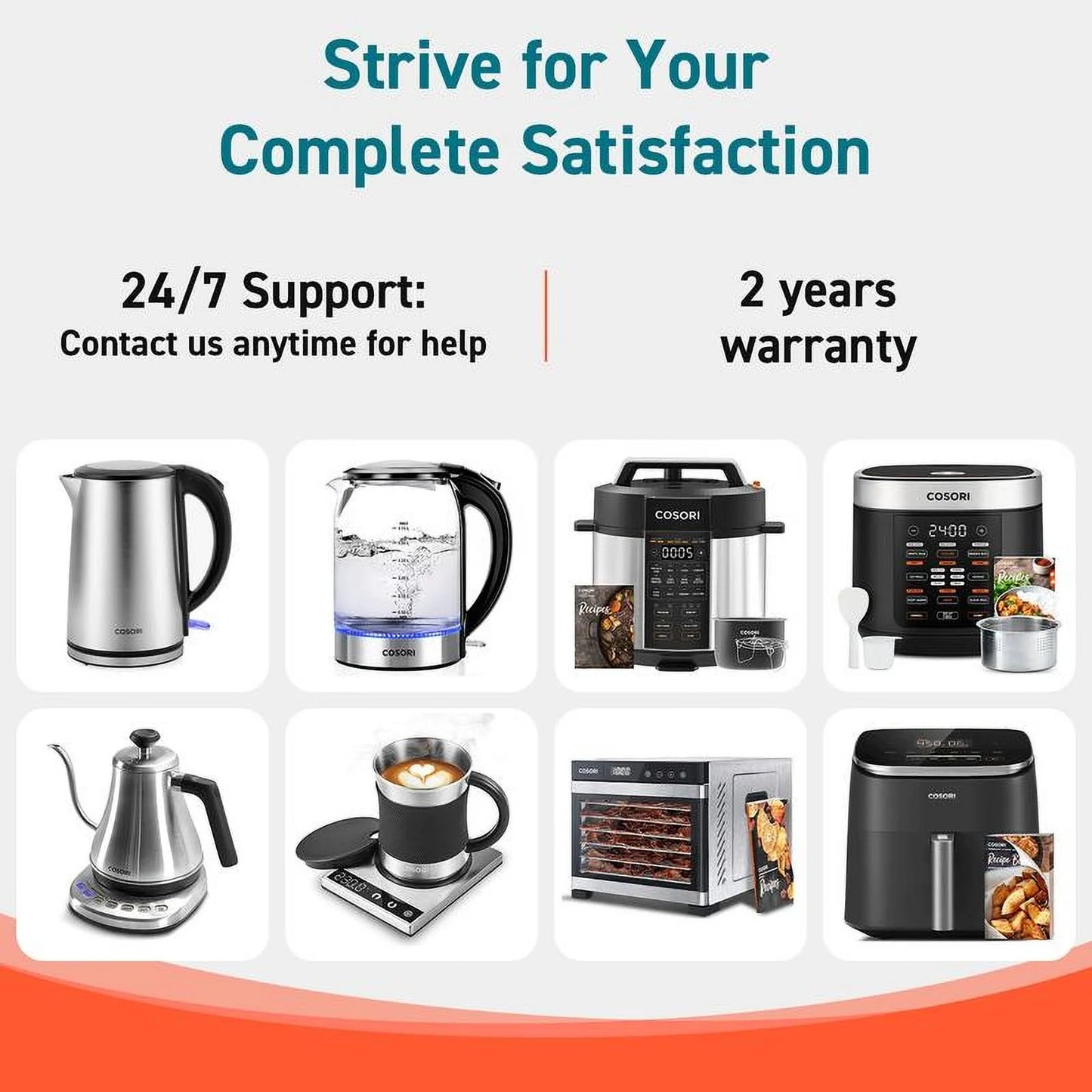 COSORI Electric Pressure Cooker 6-Qt, 9-In-1 Multi-Cooker: Rice, Sauté, Sous Vide, Sterilizer, 1100W, Stainless Steel, Aluminium Inner Pot, Cookbook,Christmas Gift