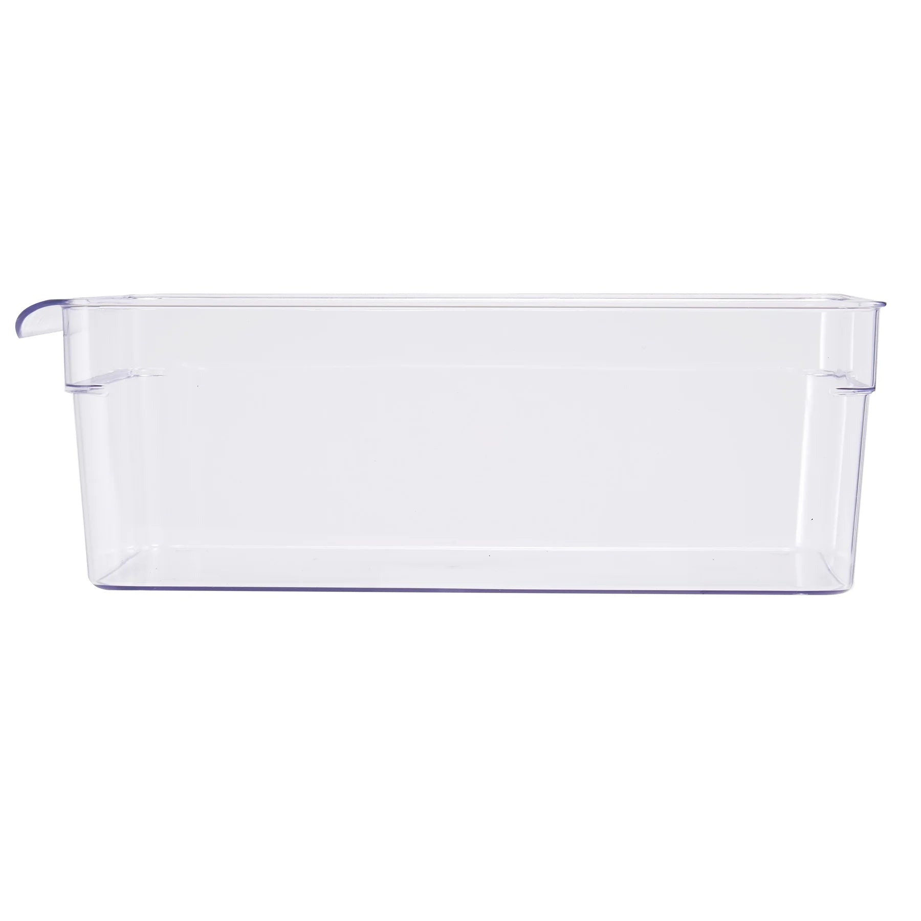 Large Fridge Bin, 12X8X4 Inches, Clear Plastic