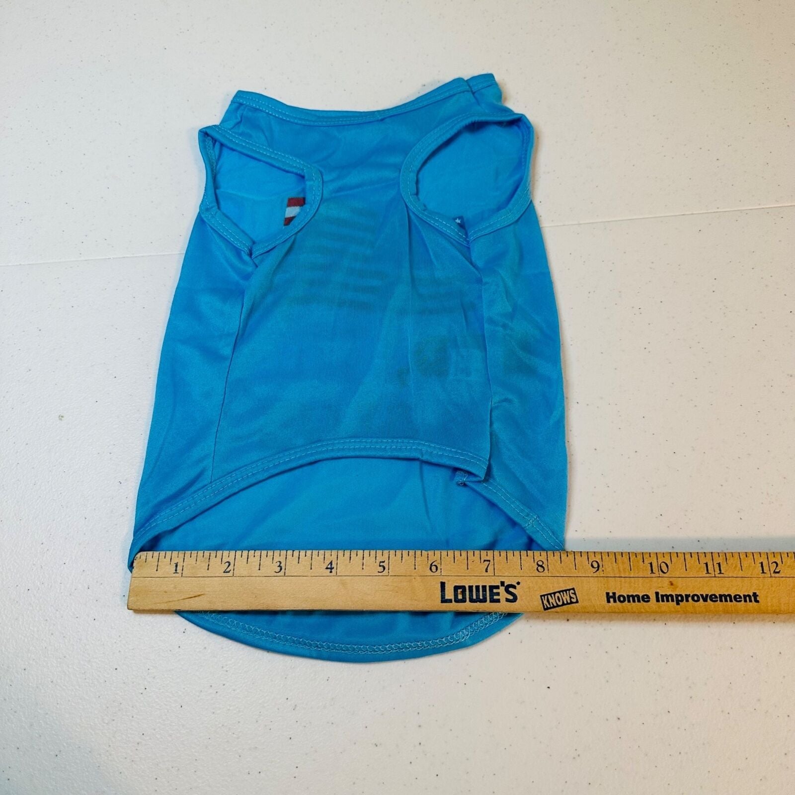 RED WOOF & BLUE American Flag Small Dog Shirt Fourth of July Patriotic Pet Shirt