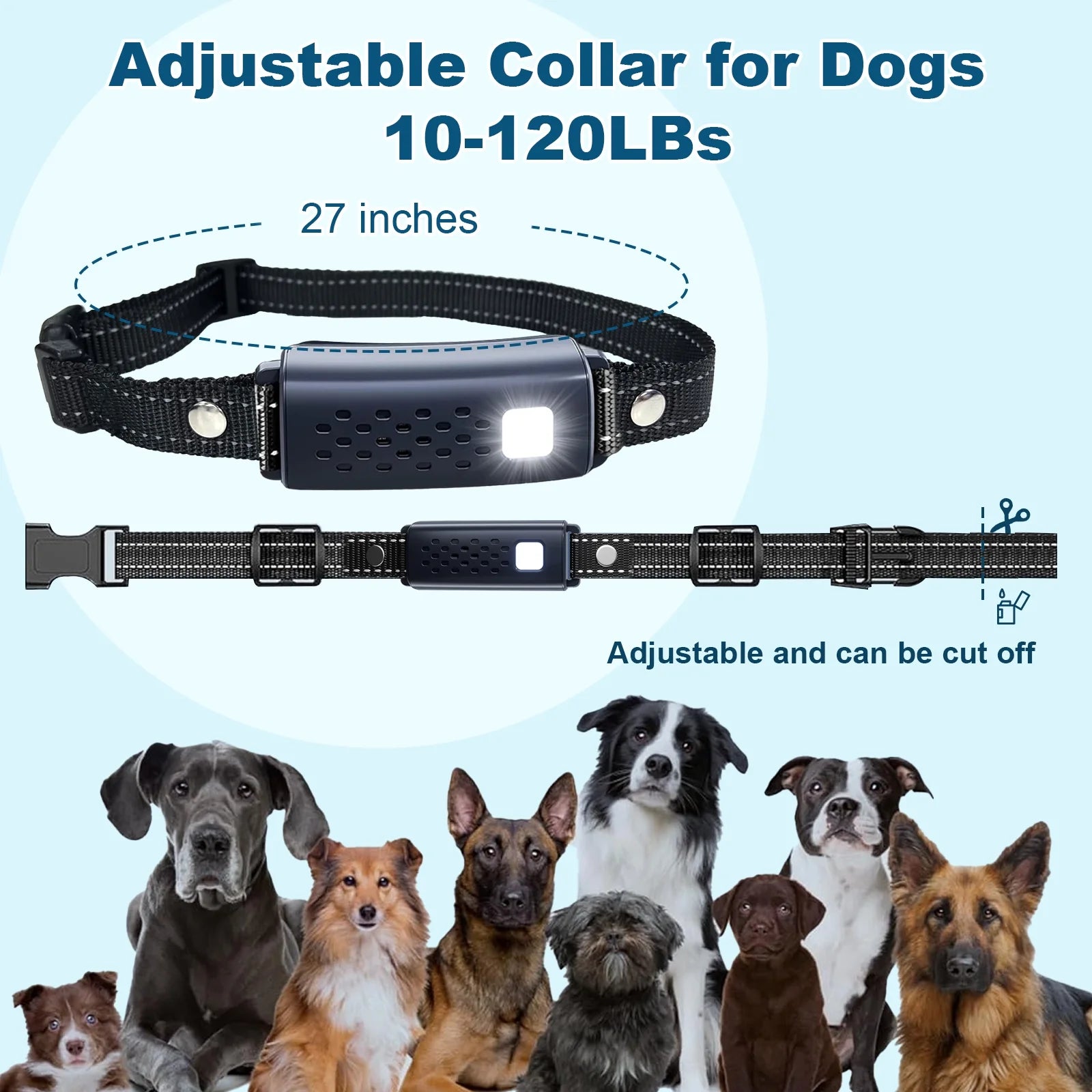 Dog Shock Collar - 4000FT Dog Training Collar with Remote Control for Small Medium Large Dogs, Beep (1-8) Vibration (1-16) Safe Shock (1-99) Modes and Flashing Light