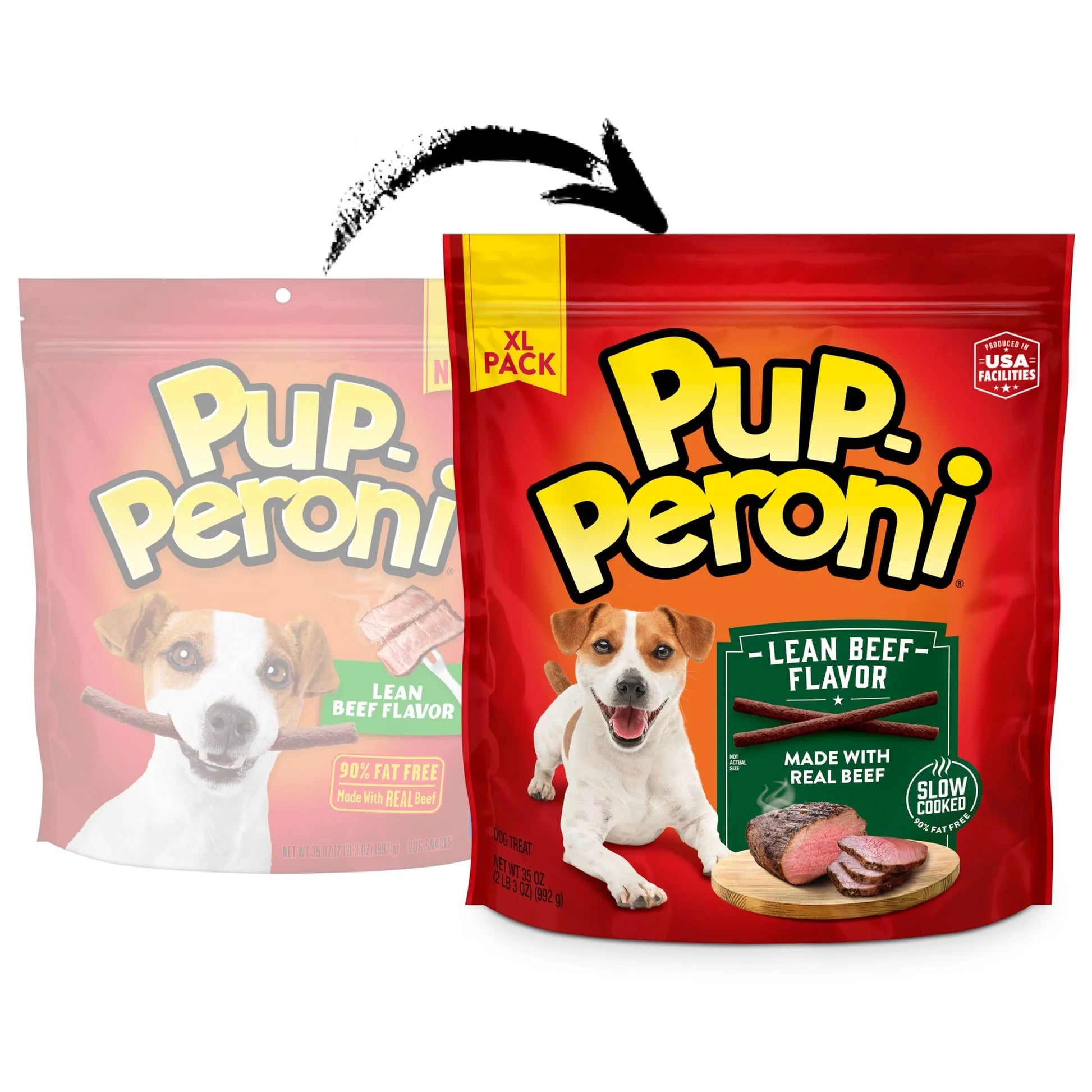 Pup Peroni Lean Beef Flavor Dog Treats, 35 oz Bag