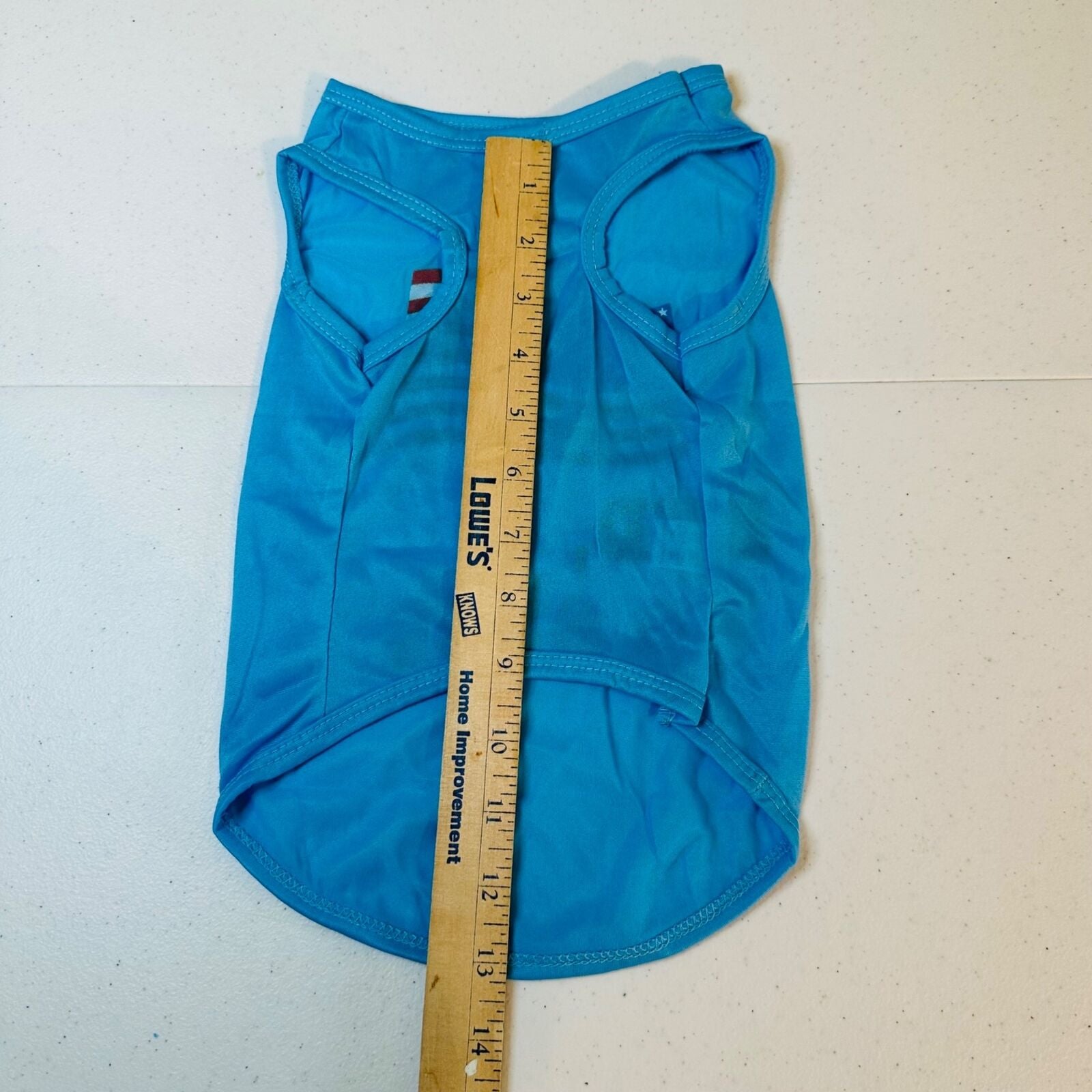 RED WOOF & BLUE American Flag Small Dog Shirt Fourth of July Patriotic Pet Shirt