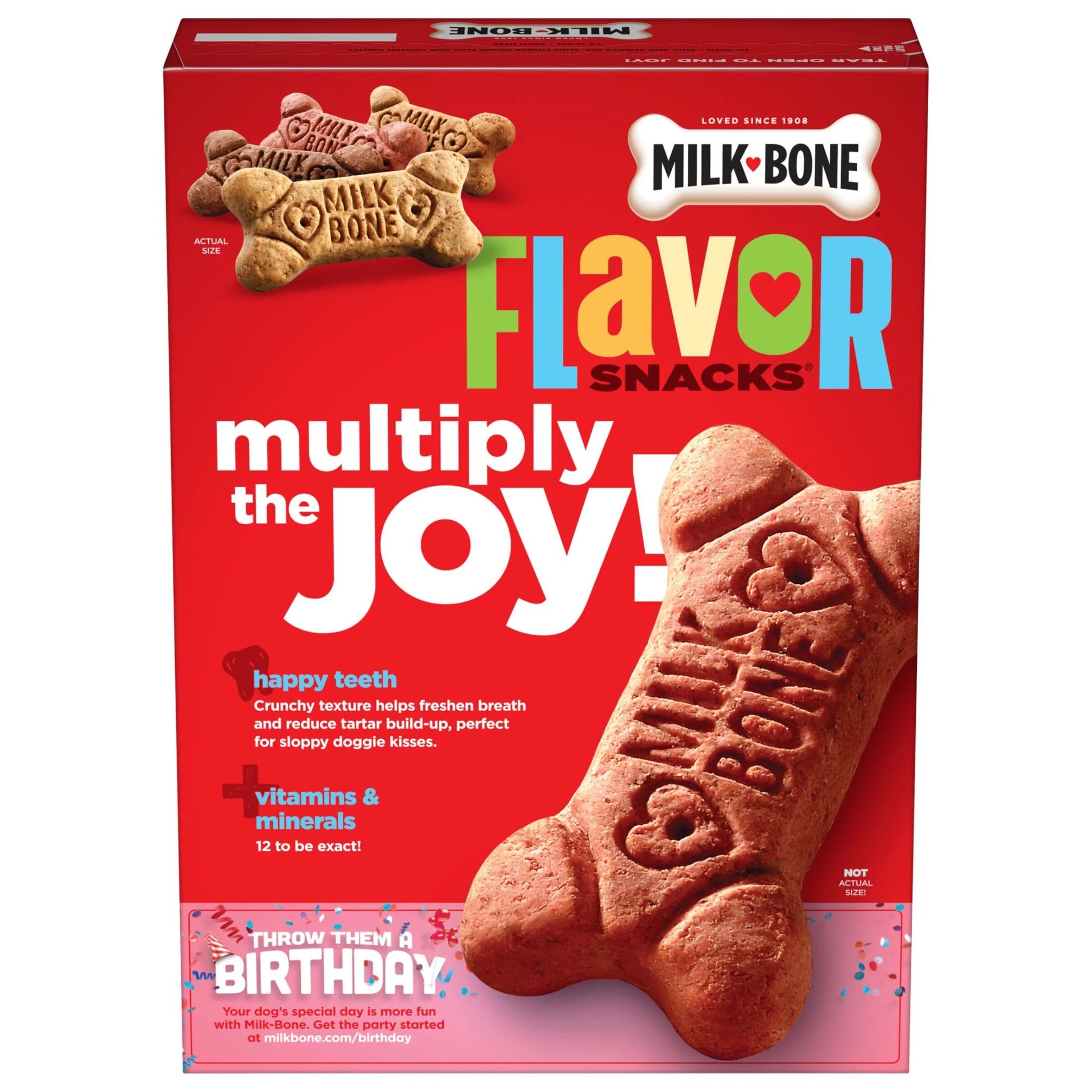 Flavor Snacks Small Dog Biscuits - Crunchy Treats for Dogs, 24 Oz