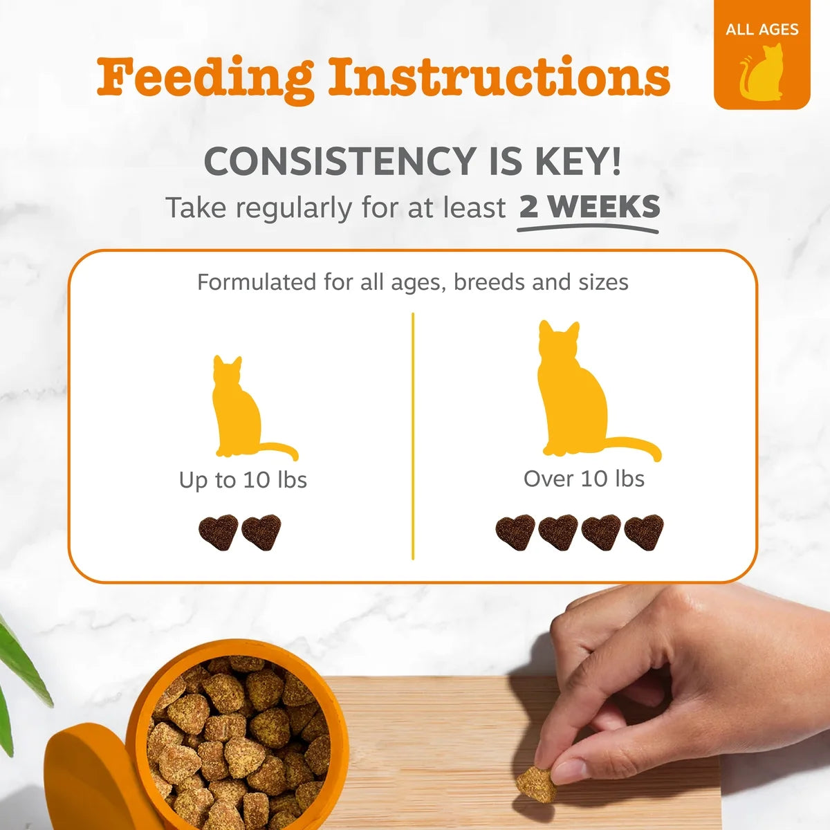 Hairball Bites for Cats, Supports Hairball Reduction, Bacon 30Ct