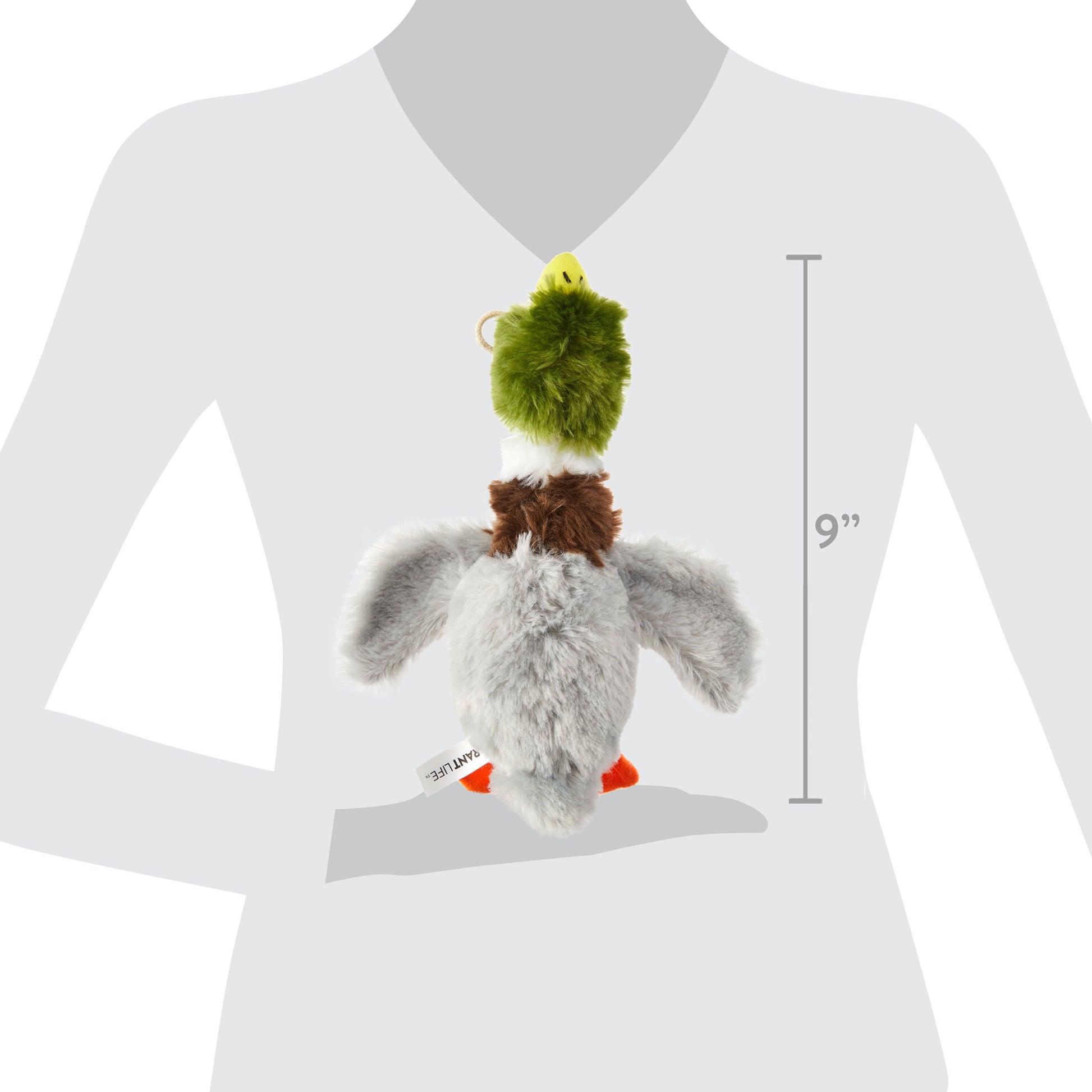 Cozy Buddy Squeaky Mallard Duck Dog Toy, Chew Level 2