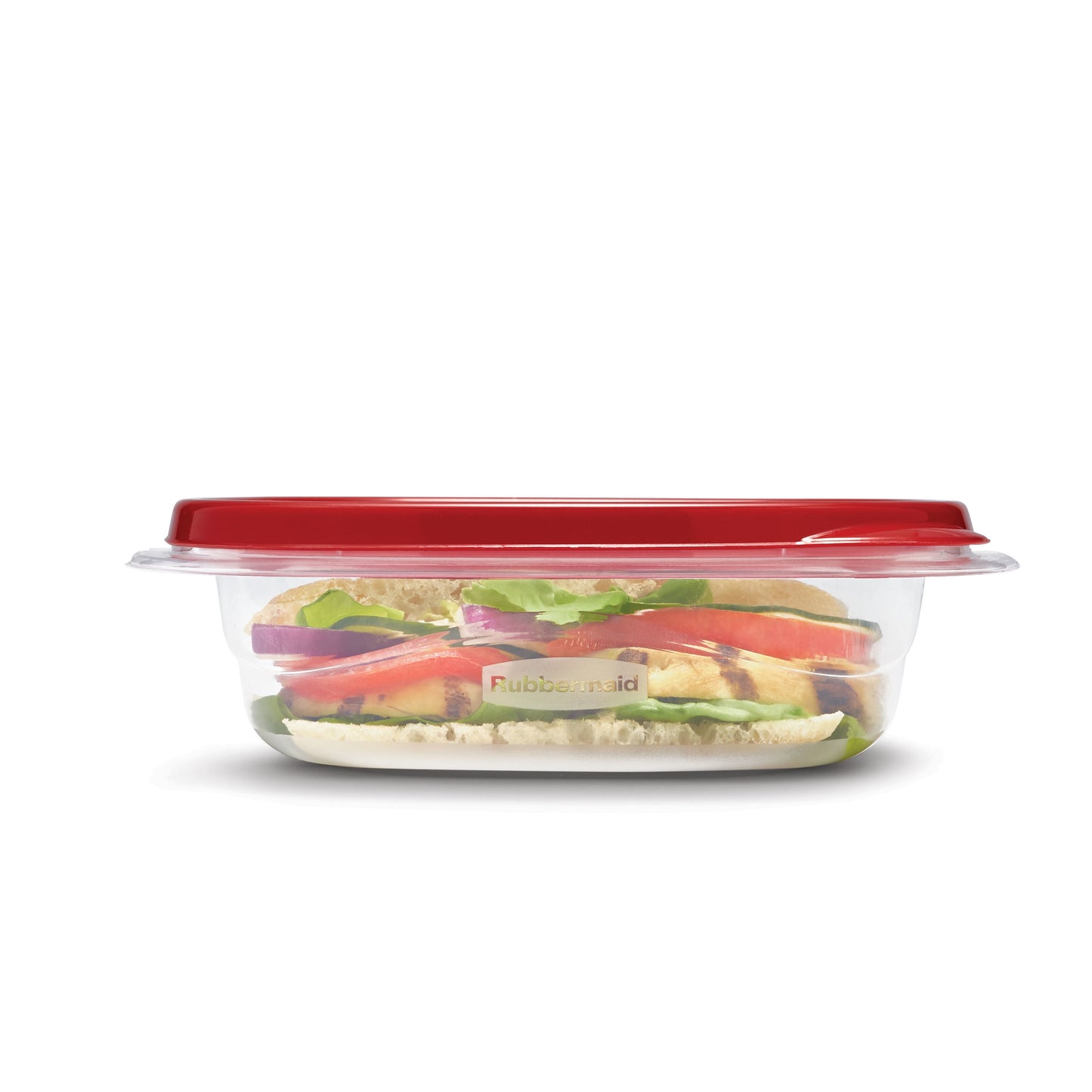 Takealongs 2.9 Cup Square Food Storage Containers, 4-Pack, Red