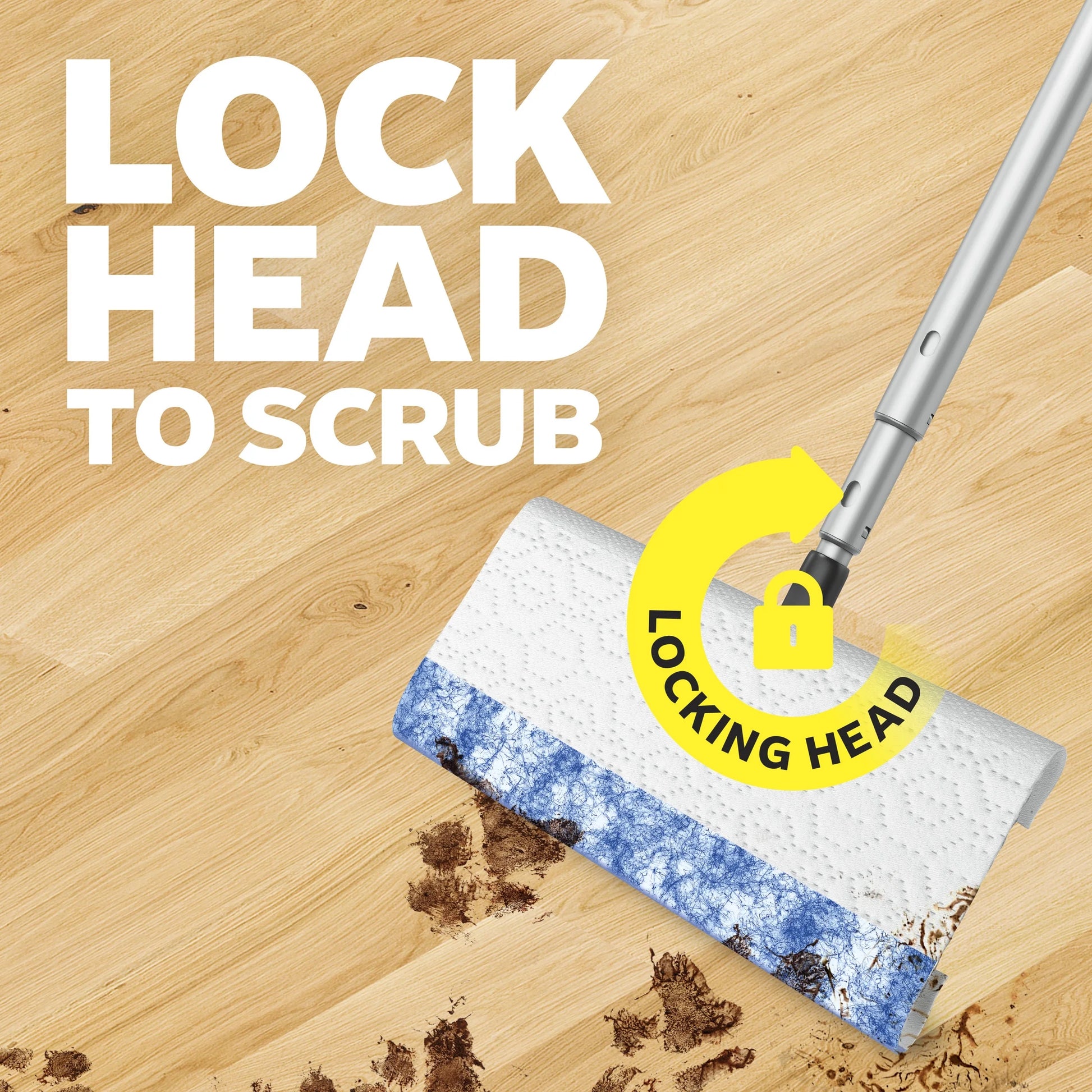 Heavy Duty Multi-Surface Mop Cloth Refills with Febreze for Pet Odor Control, 20 Count