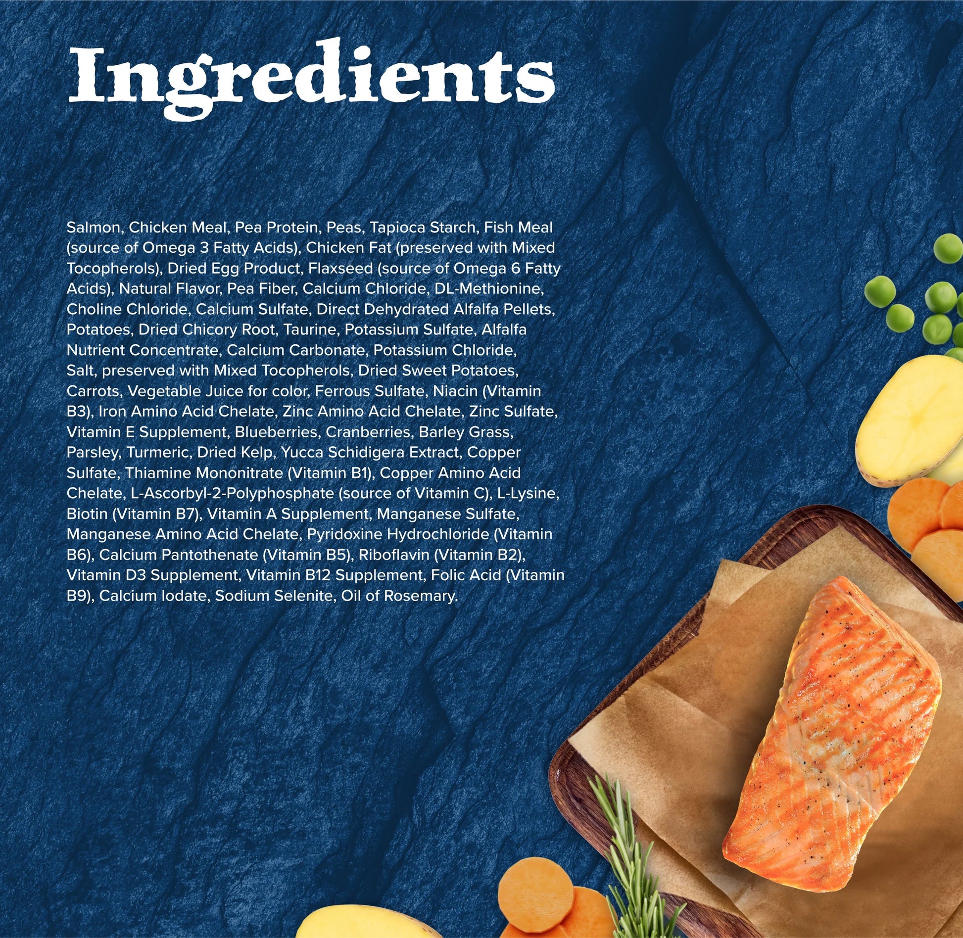 Wilderness Natural High Protein Dry Food for Adult Cats, Salmon, 4-Lb Bag