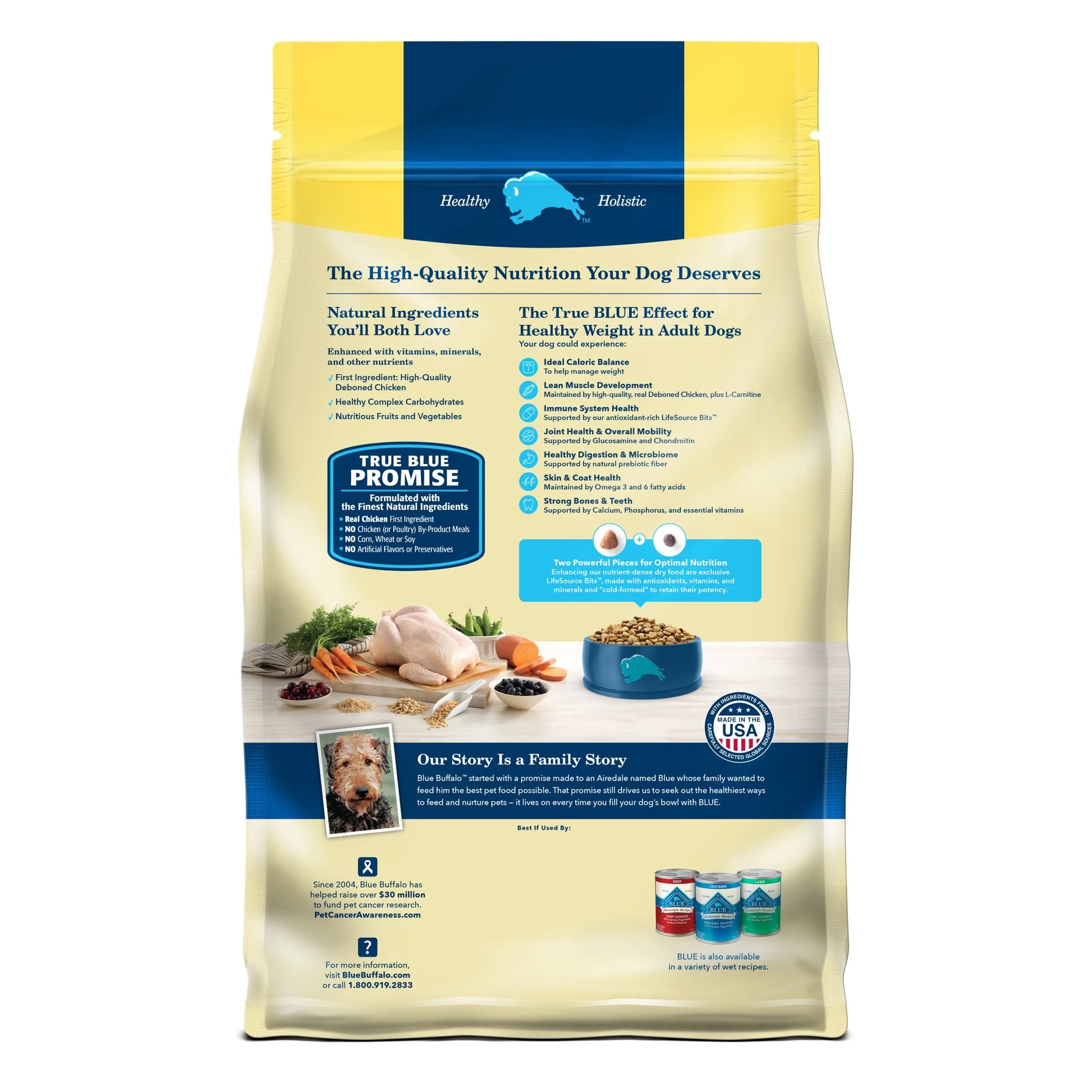 Life Protection Formula Healthy Weight Adult Dry Dog Food with Chicken, 15 lb Bag