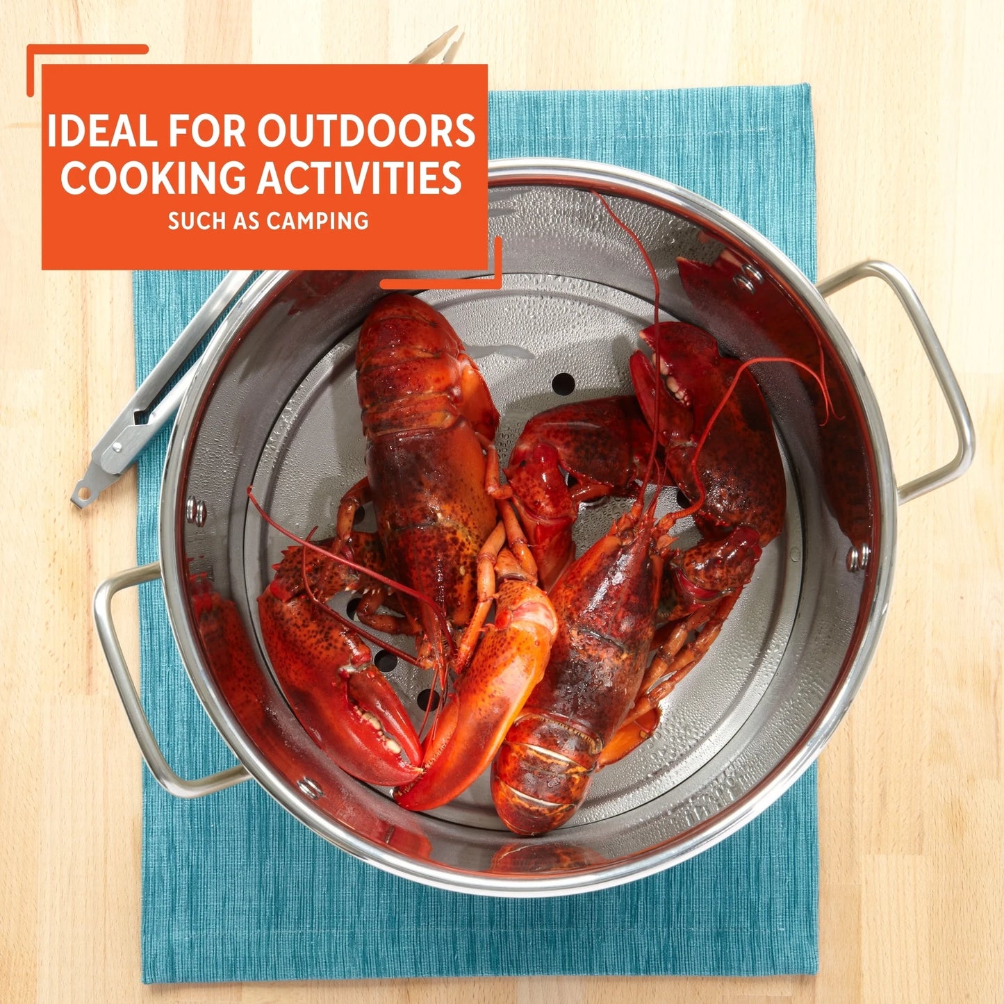 32Qt Aluminum Steamer