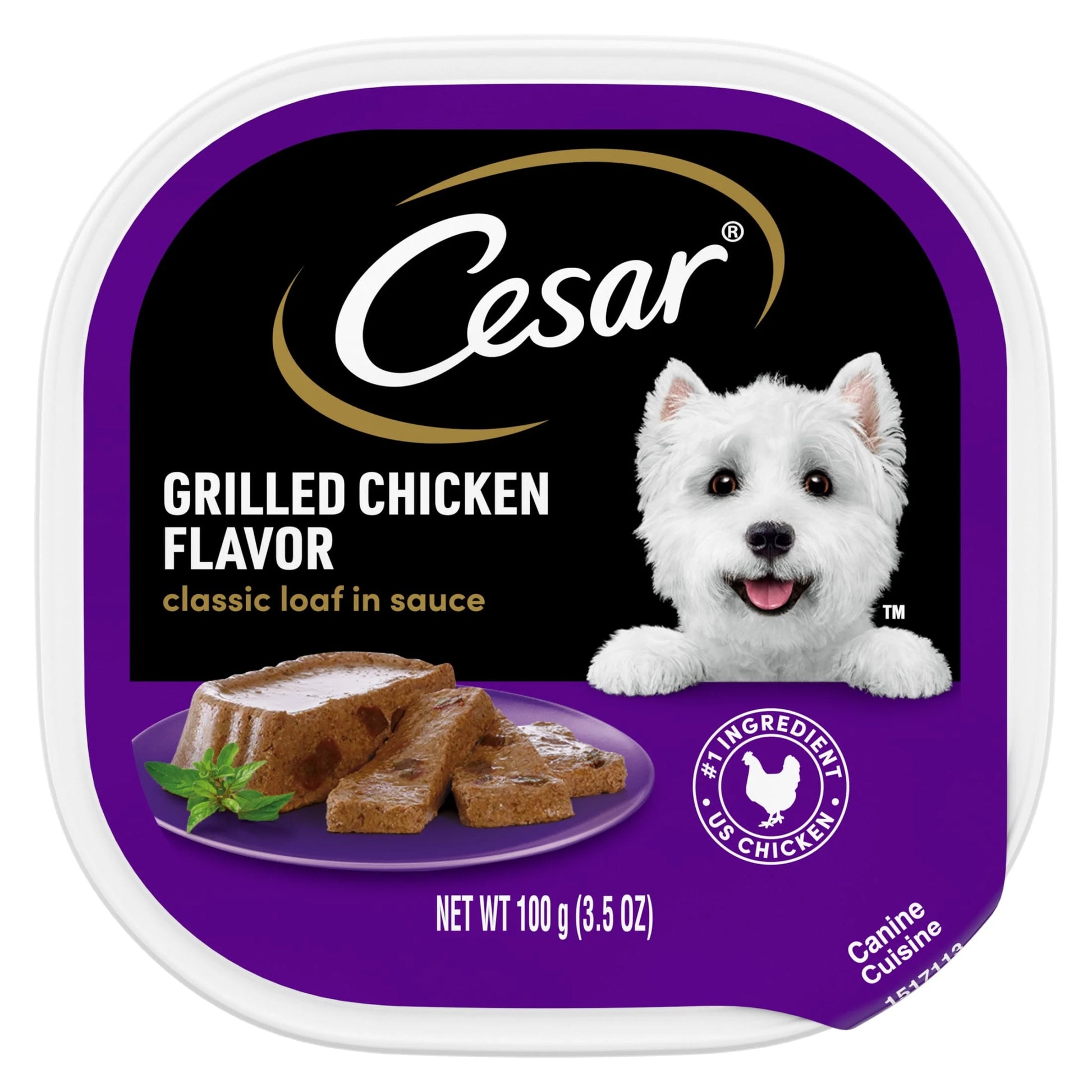 Classic Grilled Chicken Wet Dog Food in Sauce, 3.5 Oz Easy Peel Tray