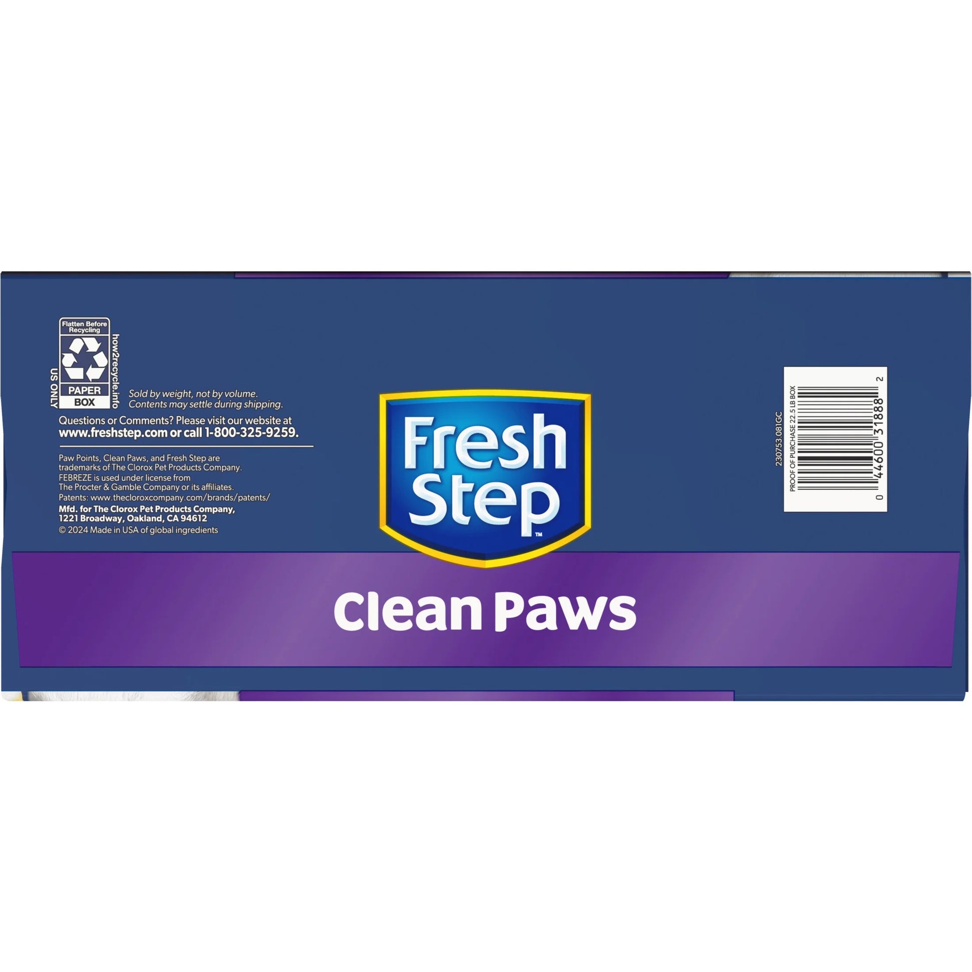 Clean Paws Multi-Cat Scented Clumping Litter with the Power of Febreze, 22.5 Lbs