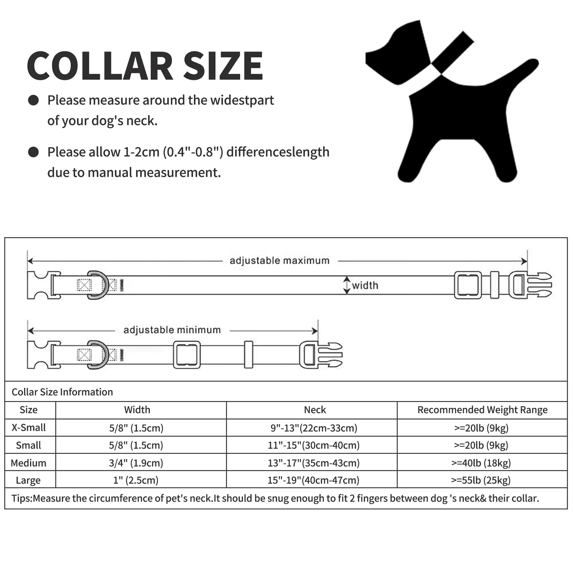 Reflective Dog Collar | Nylon Pet Collars Wiith Buckle | Light Weight Puppy Collars | Lime Green Dog Collars for Medium Dogs Lime Green