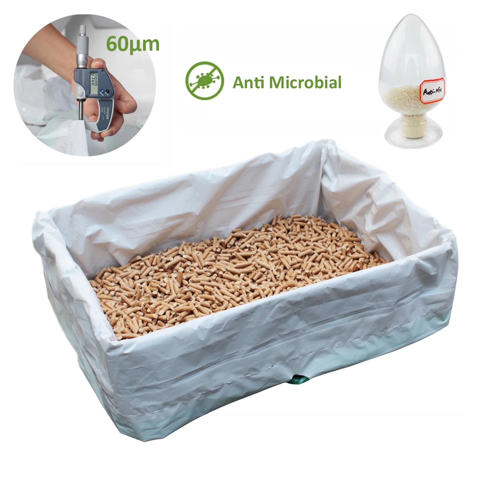 " Cat Litter Box Liners,Drawstring Litter Liner Bag,Extra Large Size,Pan Liners 7 Counts"