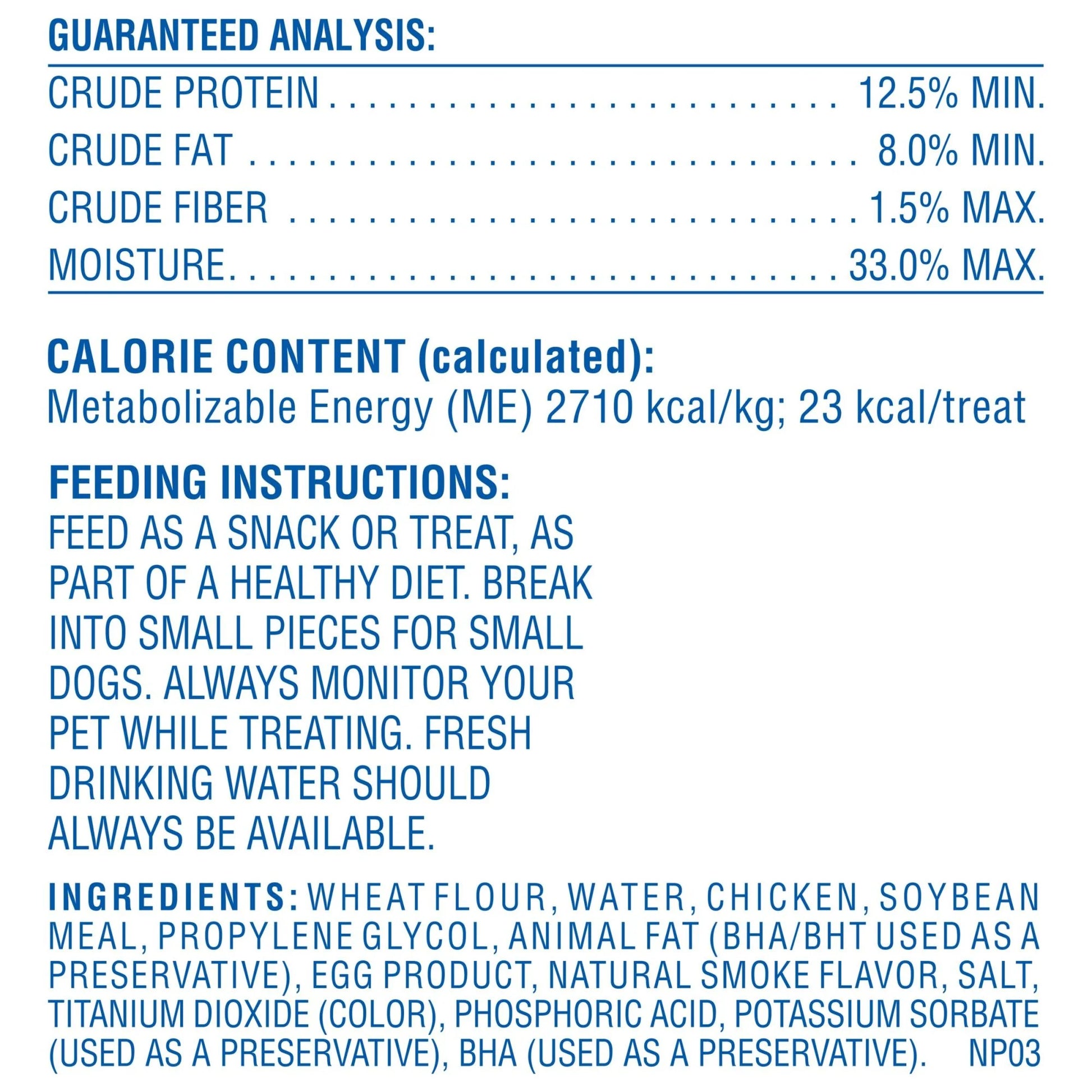Chicken Flavor Dog Treats, 4.5 oz Package