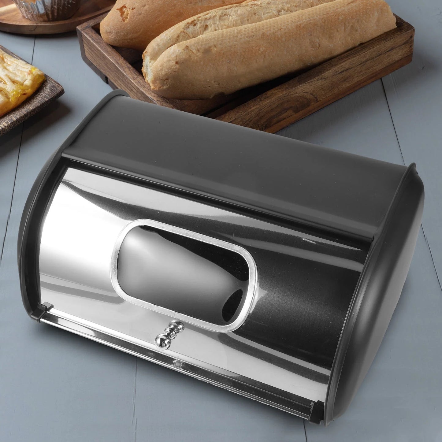 1Pack Bread Storage Box with Airtight Lid for Maintaining Freshness in Home Kitchens