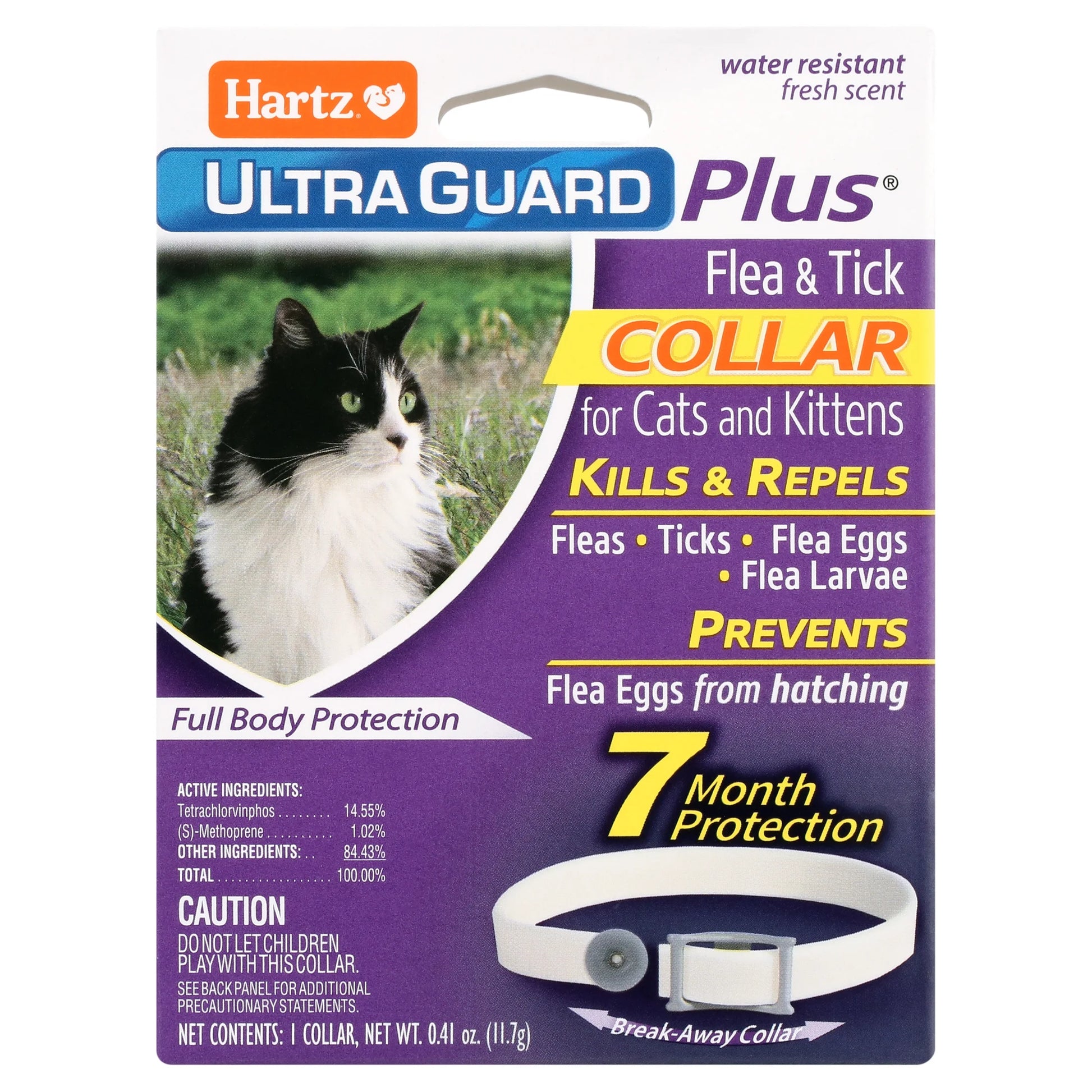 Ultraguard Plus Flea and Tick Collar for Cats and Kittens, 7-Month Protection, Single Unit