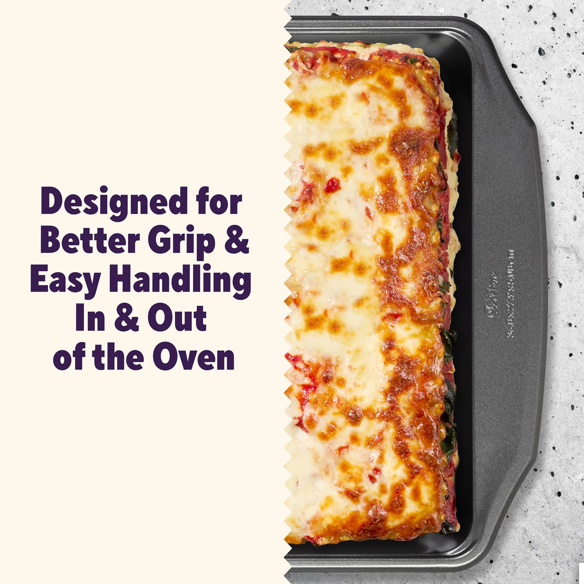 Premium Steel Non-Stick Lasagna Baking Pan 14.5" X 11" X 2" Roasting Casserole Baking Dish, Packaging May Vary
