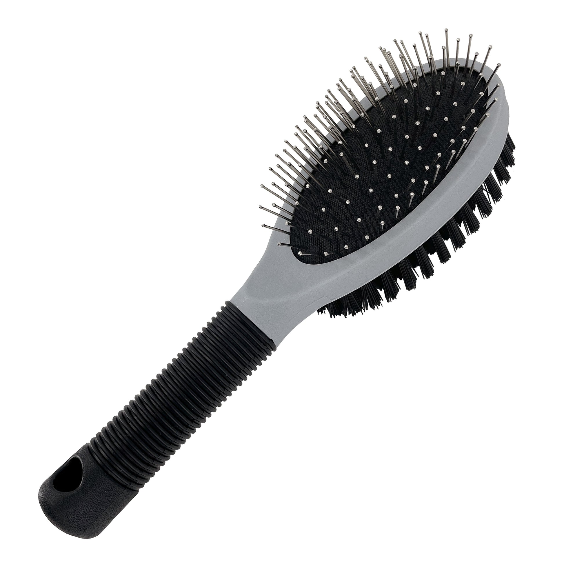 Westminster Pet Ruffin' It Plastic & Metal Bristle Combo Grooming Pet Brush