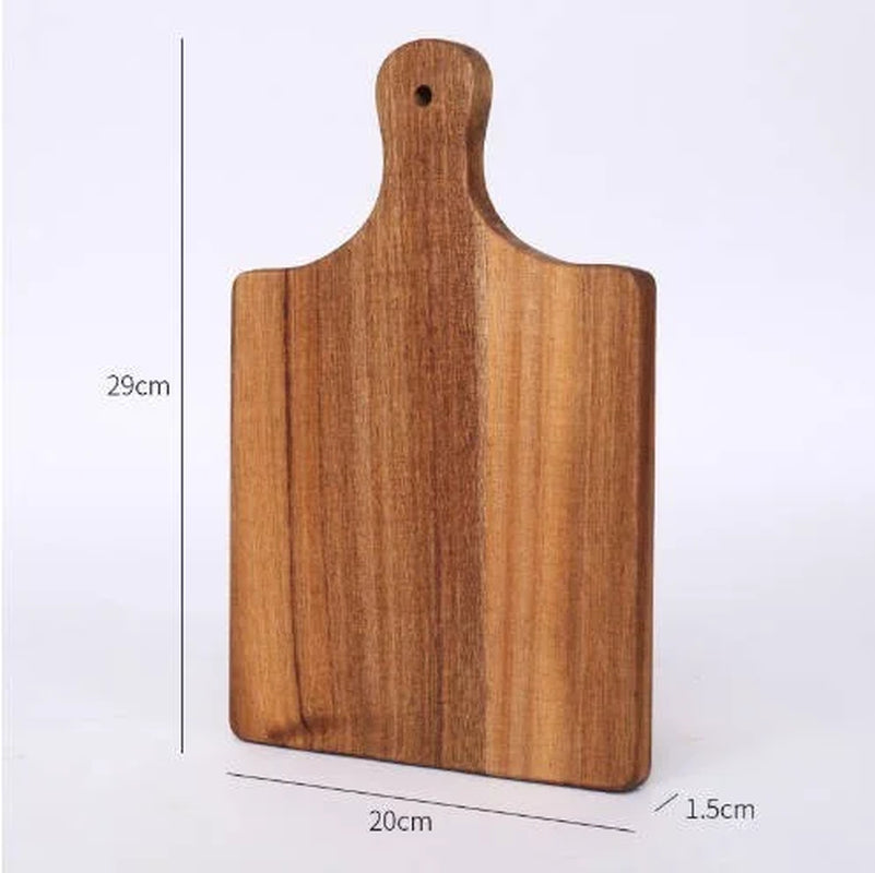 Kitchen Gadgets, Versatile Wooden Pizza Board Non-Slip Cutting Board for Kitchen Countertop Bread Serving Tray Steak Wood Board Wooden Tray Steak Serving Tray, 7.8X12X0.59Inch