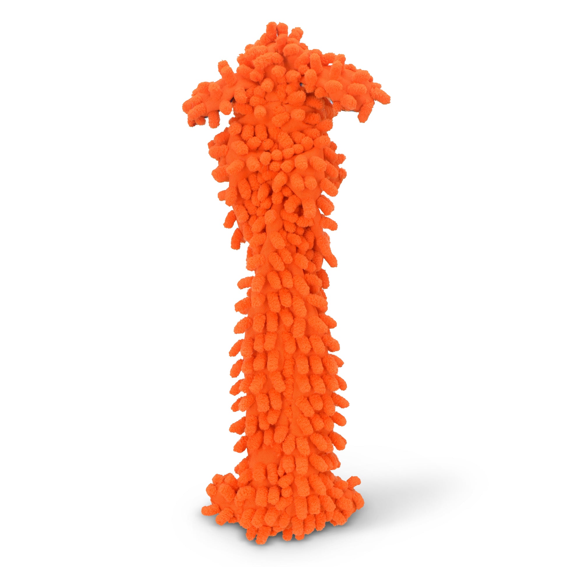 Floppy Moppy Loofa, Unstuffed Plush Dog Toy, 2 Pack, Yellow and Orange