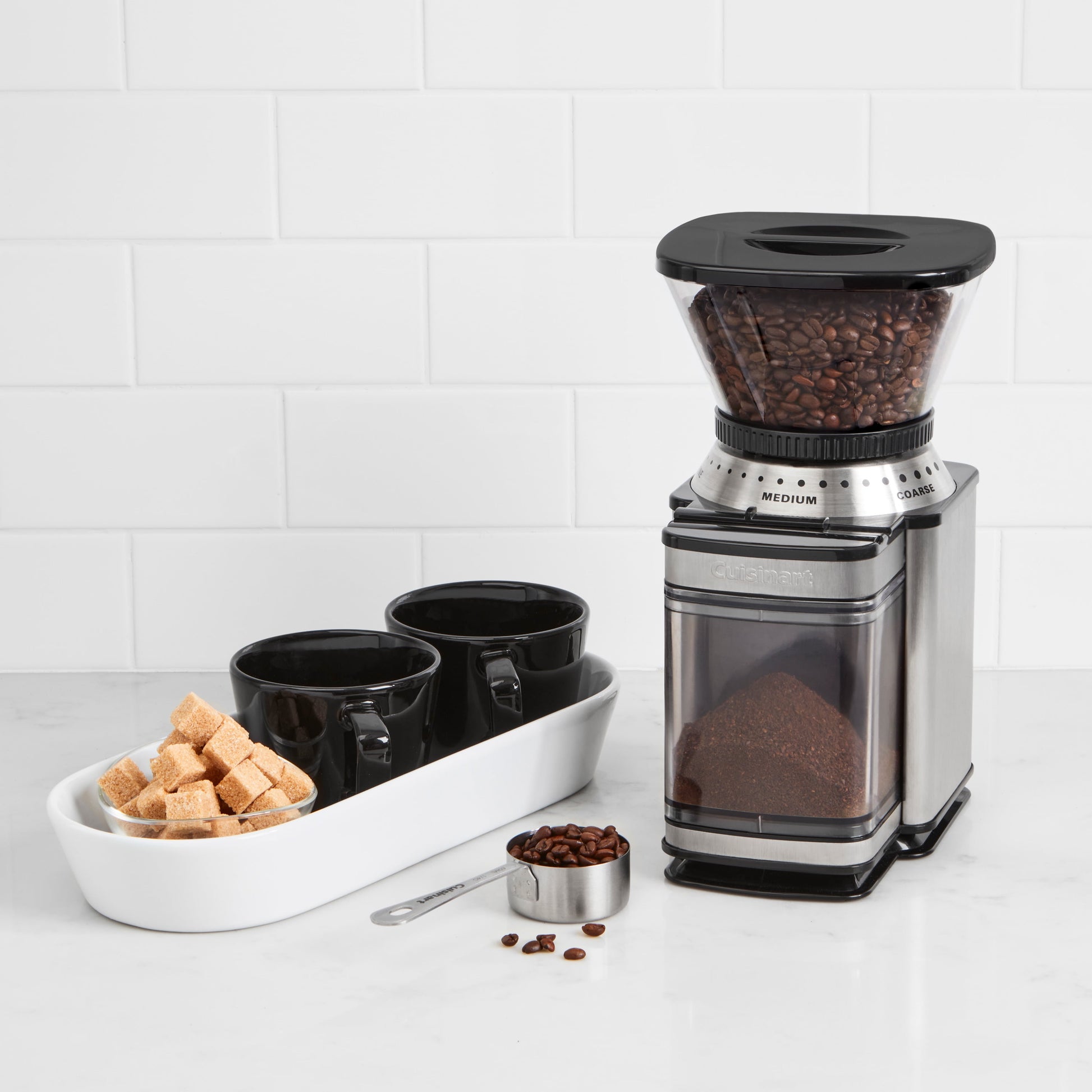 Supreme Grind 32 Cup Electric Burr Coffee Grinder, Stainless Steel