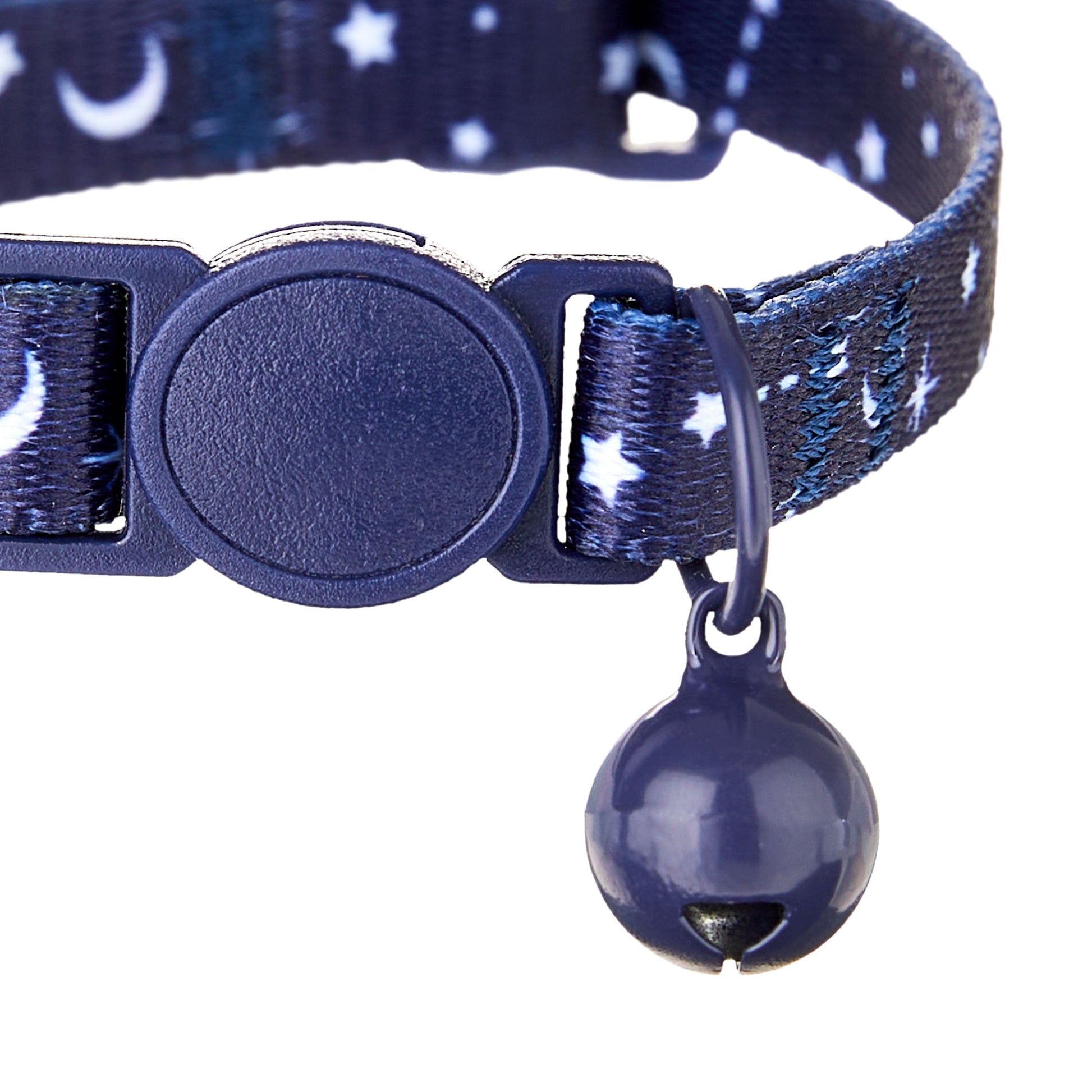 Celestial Print Breakaway Cat Collar in Blue, One Size Fits Most