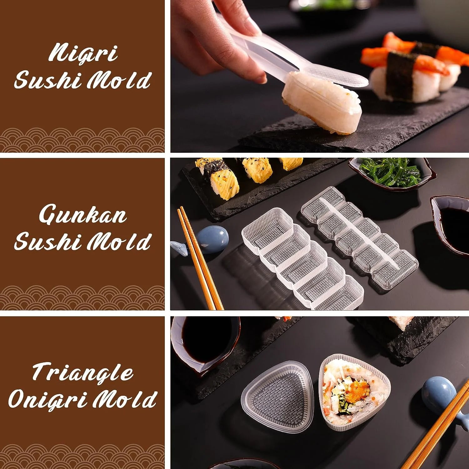 Sushi Making Kit,  22 in 1 Sushi Maker Bazooker Roller Tools with Bamboo Mats