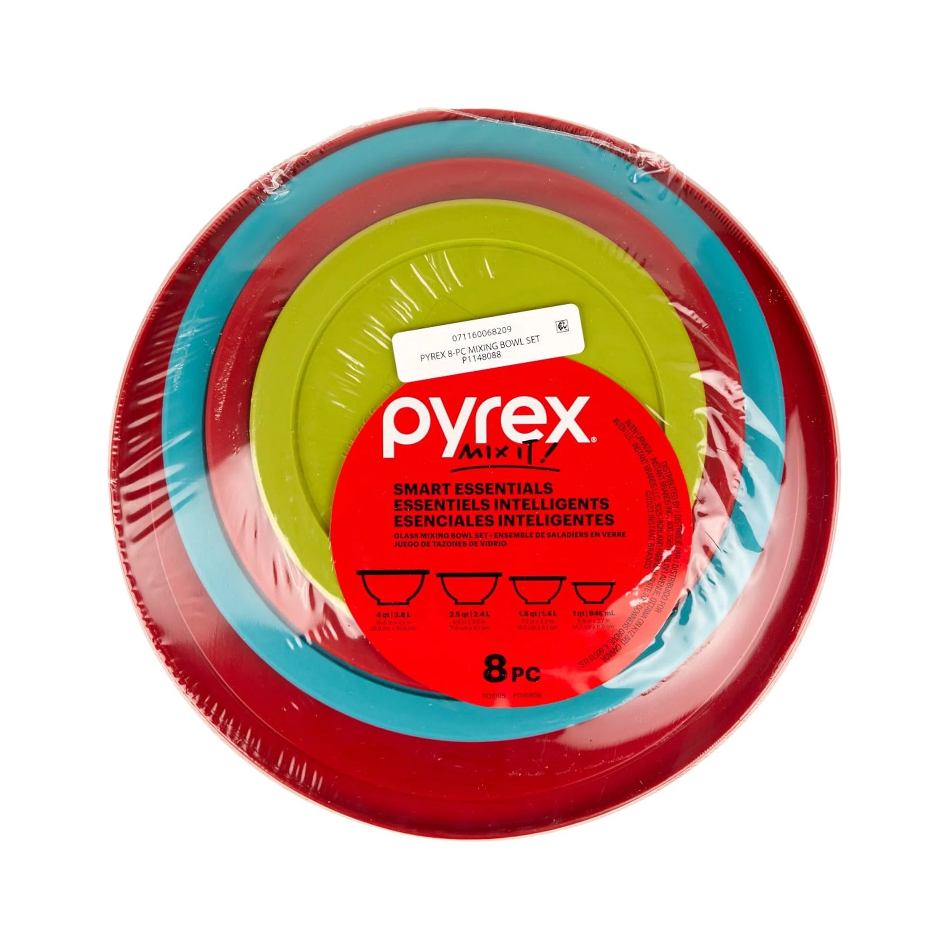 Mixing Bowl, Glass, 8-Piece