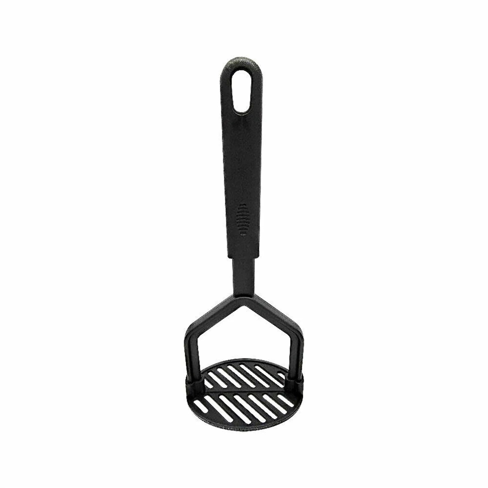 Cooking Vintage Potato Masher, 10" Sturdy and Heat Resistant, Safe for Non-Stick Cookware, Soft Grip Nylon Gadget, Black Clearance