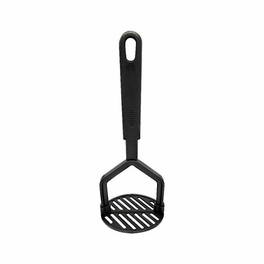 Cooking Vintage Potato Masher, 10" Sturdy and Heat Resistant, Safe for Non-Stick Cookware, Soft Grip Nylon Gadget, Black Clearance