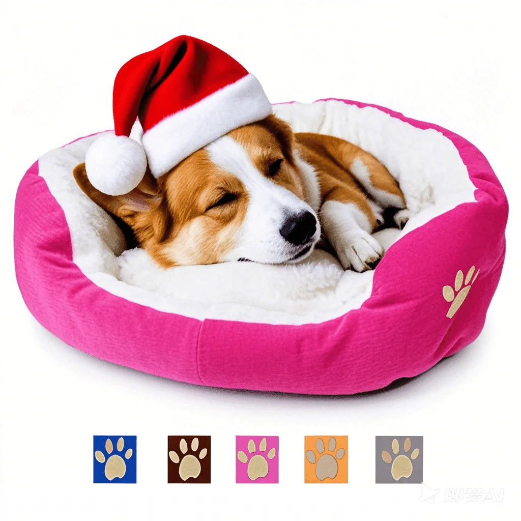 Dog Beds for Small Dogs Puppy Bed Pet Cats Bed with Removable Cushion for Indoor Cats Dogs