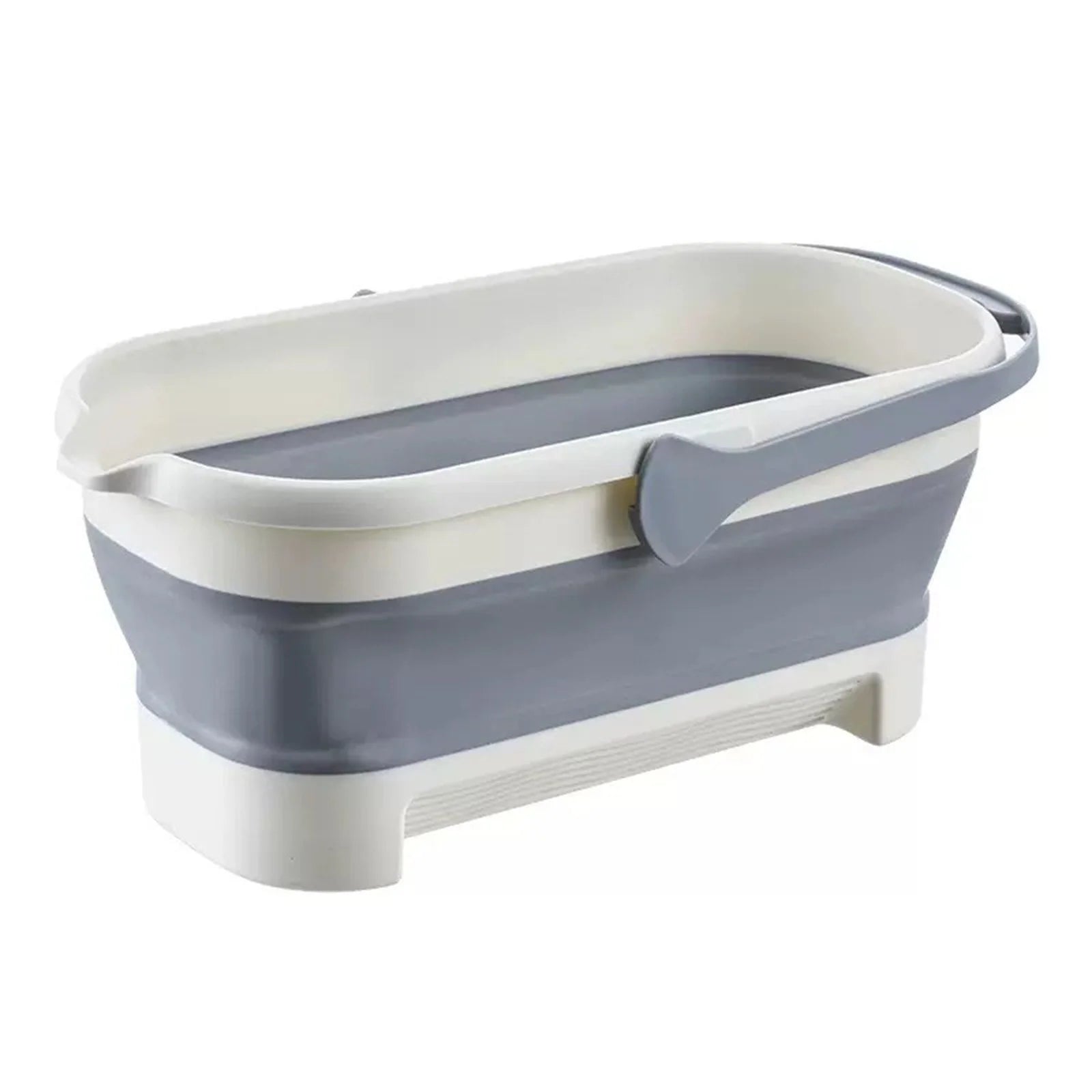 Large Collapsible Mop Bucket Collapsible Bucket 4.2Gallon(17L) with Handle for House Cleaning,Space Saving Outdoor Multiuse Foldable Water Pail for Camping