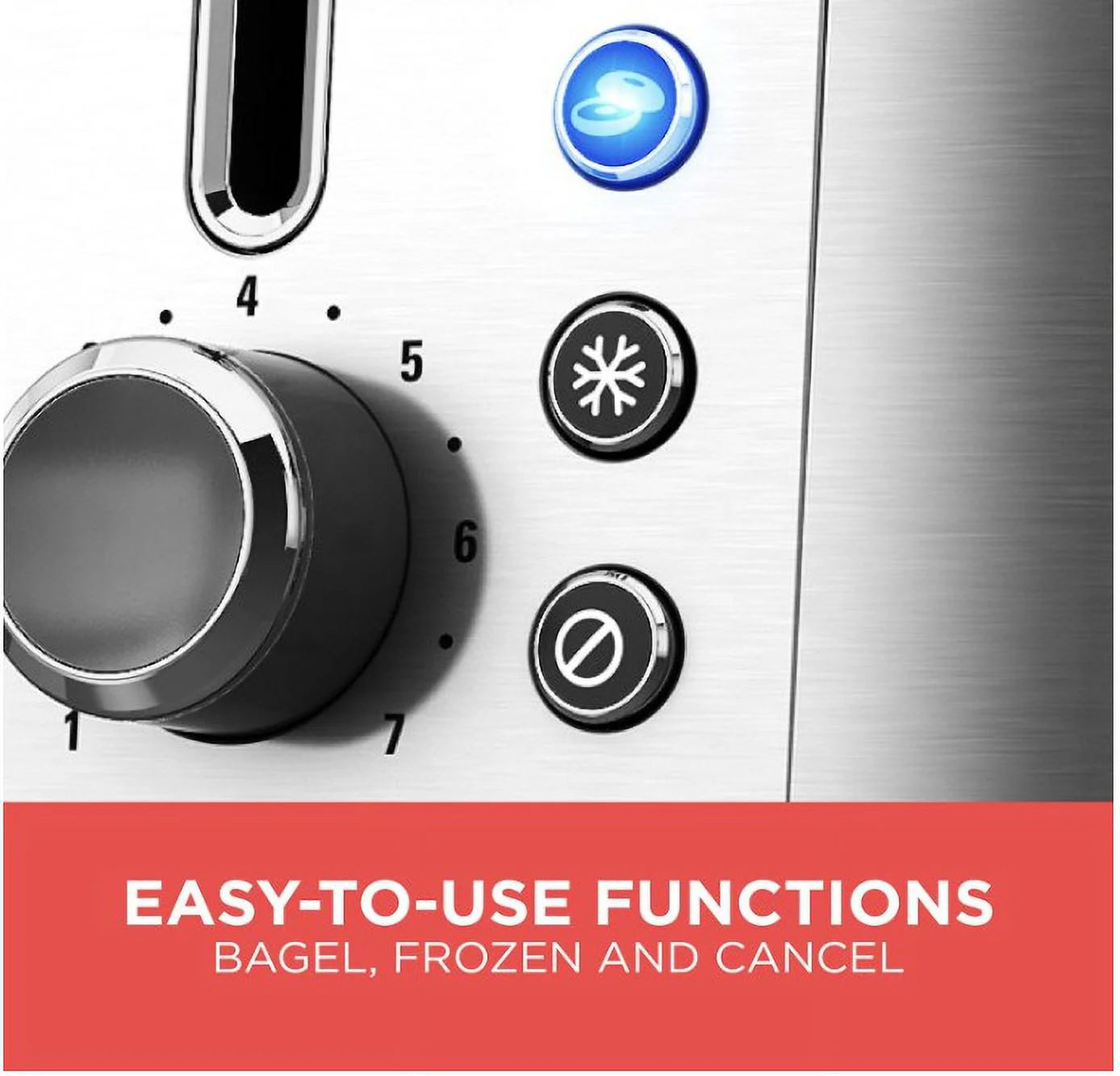 2-Slice Rapid Toaster, Black Stainless Steel with Removable Tray