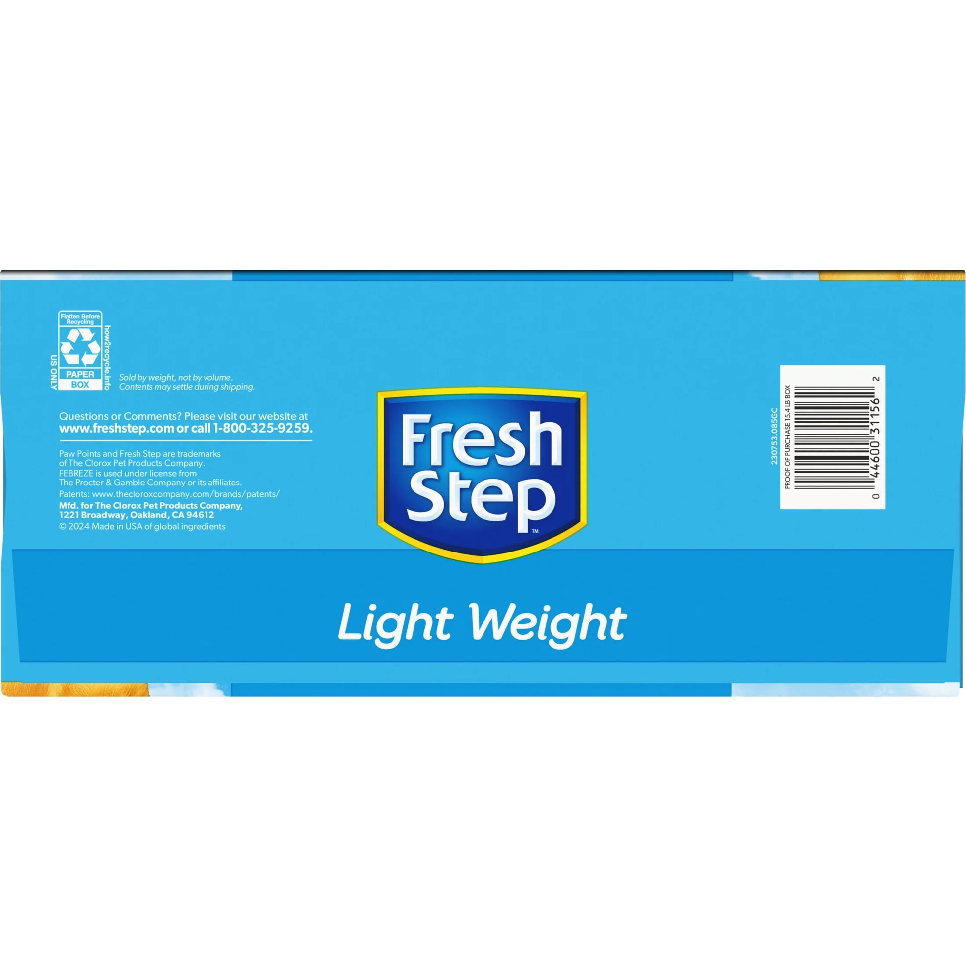 Lightweight Extreme Scented Clumping Cat Litter with Febreze, 15.4 Lbs