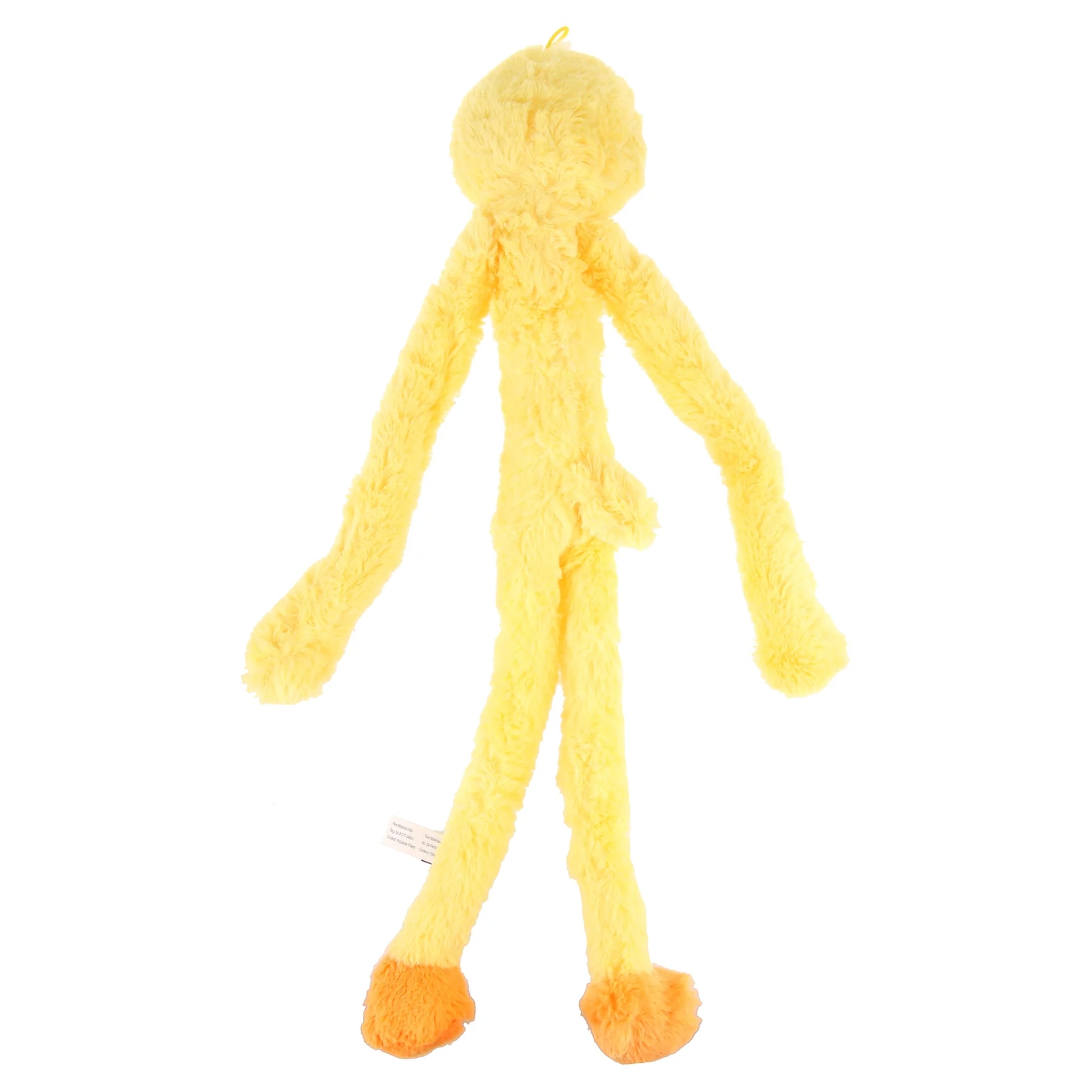 Plush Swingin' Slevins Yellow Duck Dog Toy with Squeakers, 27 Inches