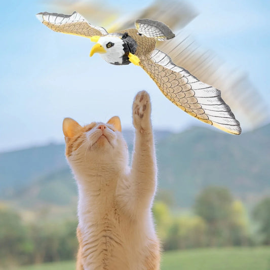 Flying Bird Cat Toy, Automatic Moving Simulation Bird Interactive Cat Toy, Automatic Moving Simulation Bird Interactive Cats Toy for Indoor Cats Clearance