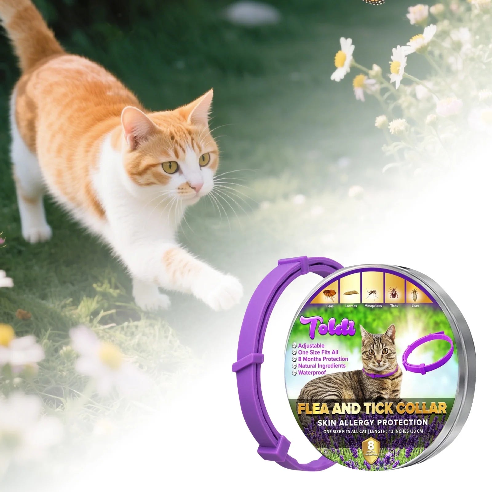 8-Month Flea and Tick Prevention Collar for Cats