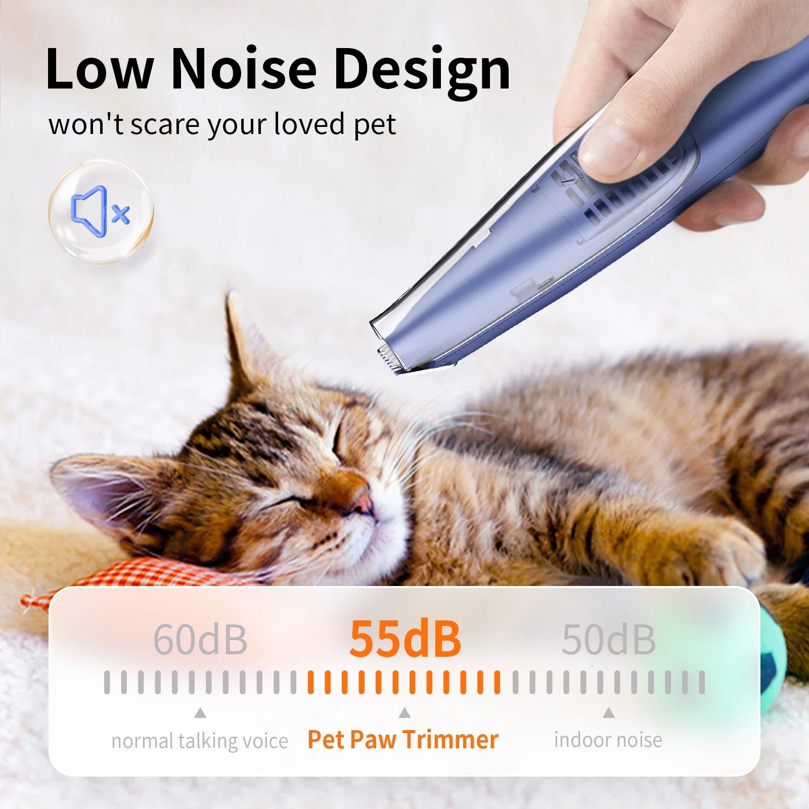 Vacuum Pet Hair Clipper Pet Feet Hair Trimmer Grooming Tool Dog Shaver Buttocks Ears Eyes Hair