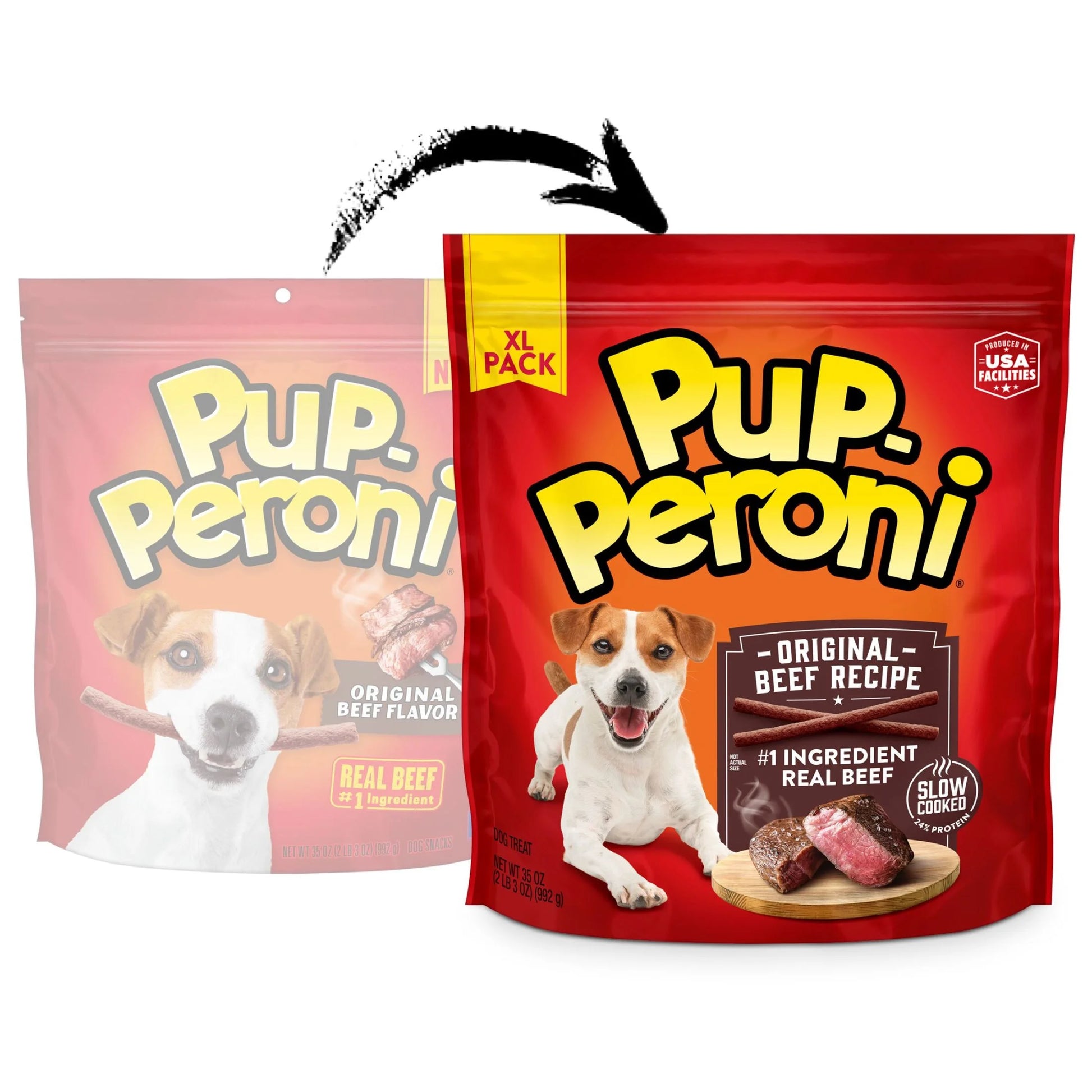 Pup Peroni Original Beef Recipe Dog Treats, 35 Ounce Bag