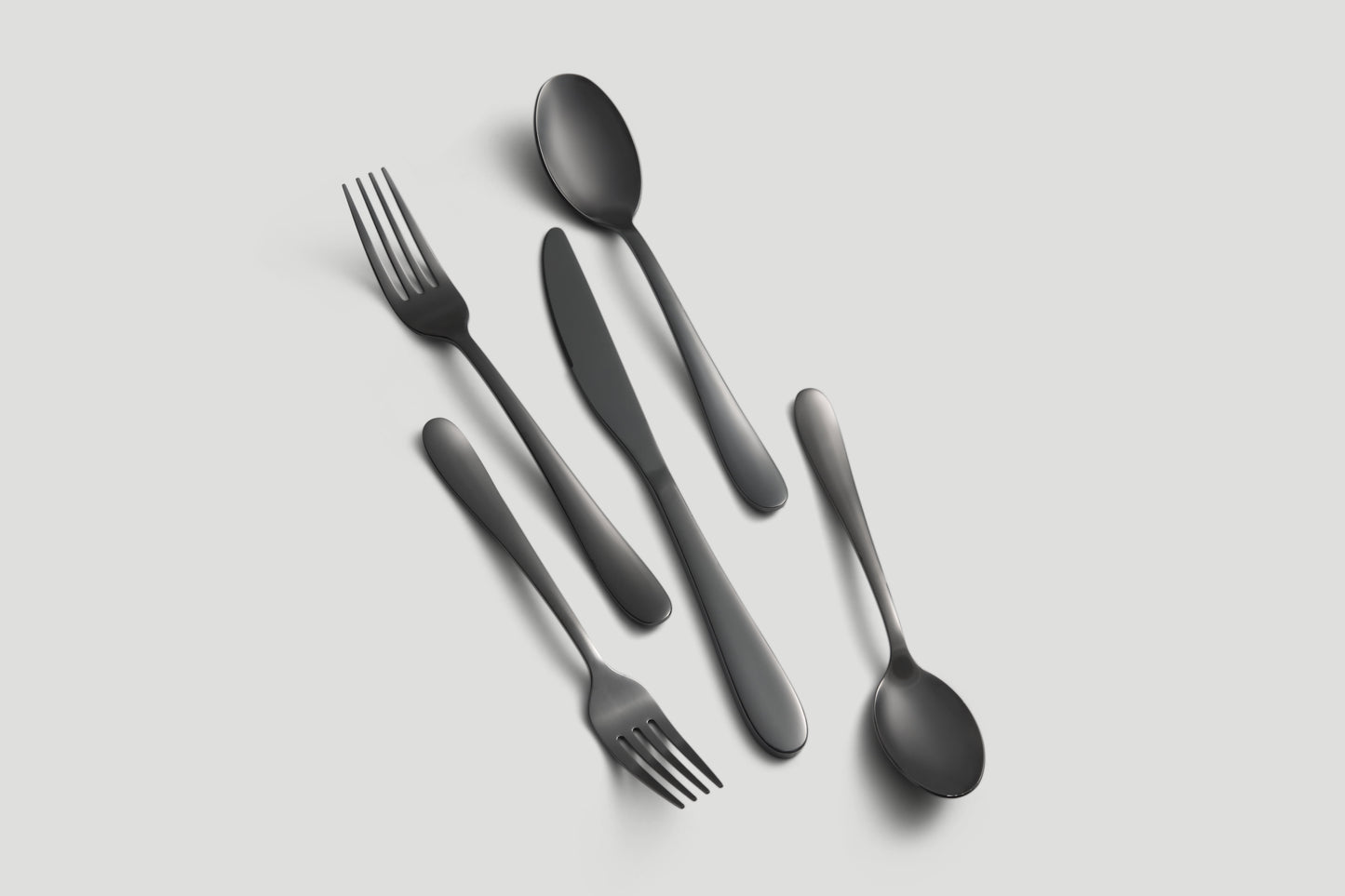 Cambridge Byram Black Mirror 20-Piece Flatware Set (Service for 4)