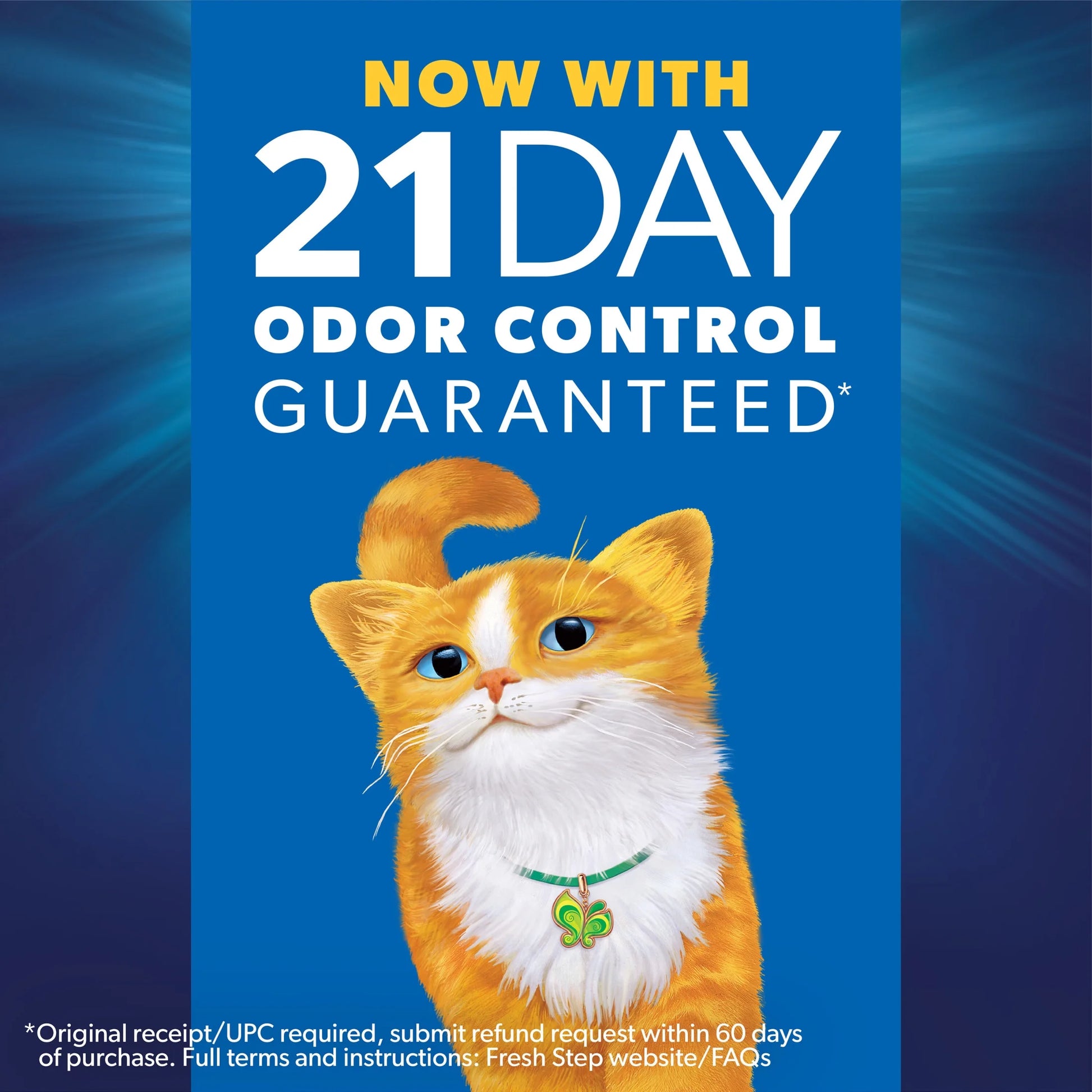 Clean Paws Cat Litter, Low-Tracking Clumping Litter with Febreze and Gain, 22.5 Lbs