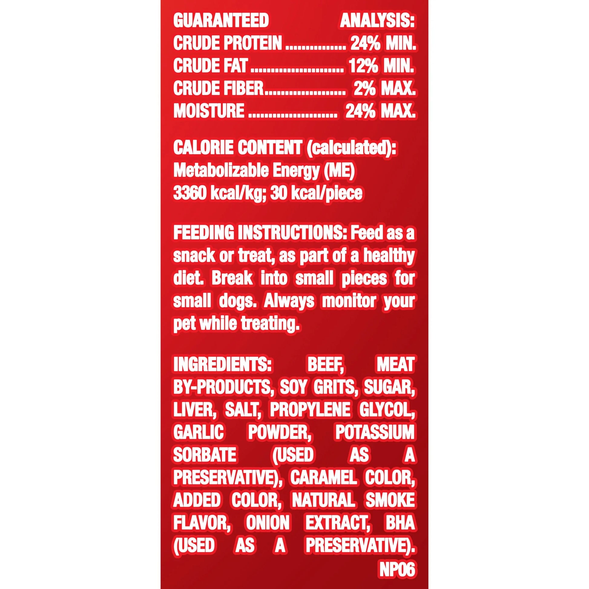 Original Beef Flavor Dog Treats, 7.8 oz Canister