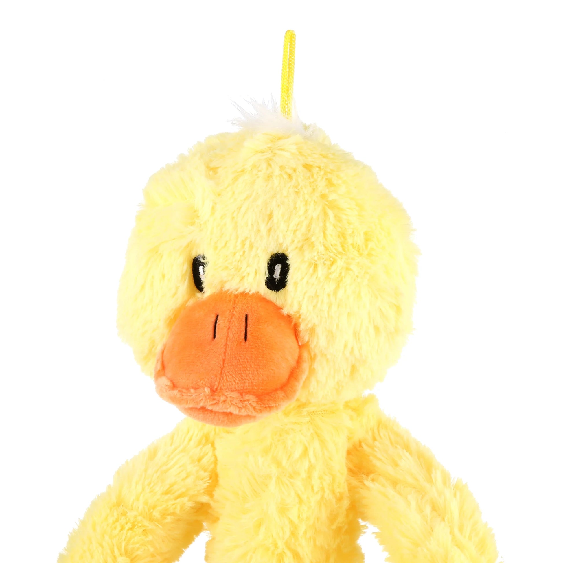Plush Swingin' Slevins Yellow Duck Dog Toy with Squeakers, 27 Inches