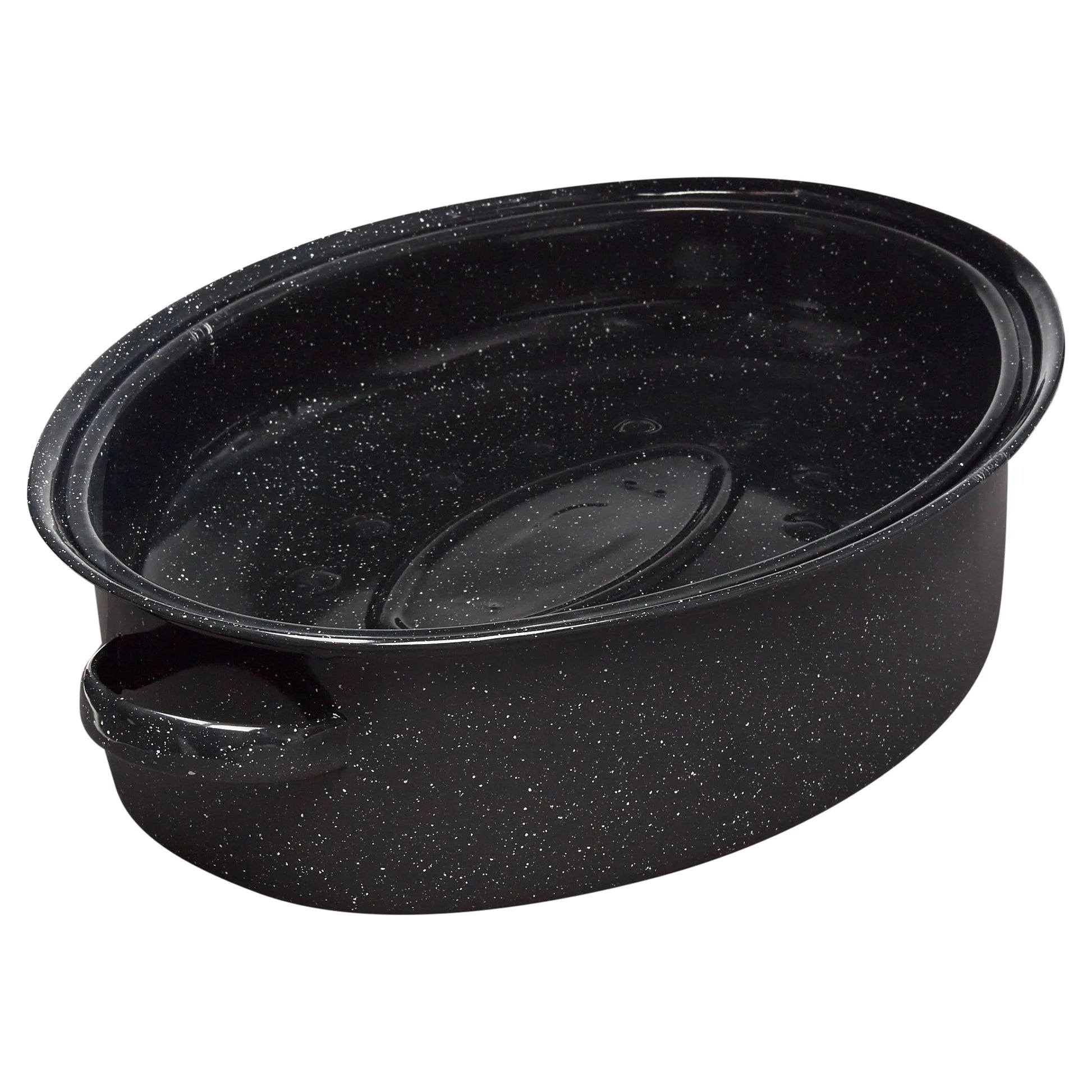 18" Covered Oval Roaster, 15 Pound Capacity, Roasting Pan