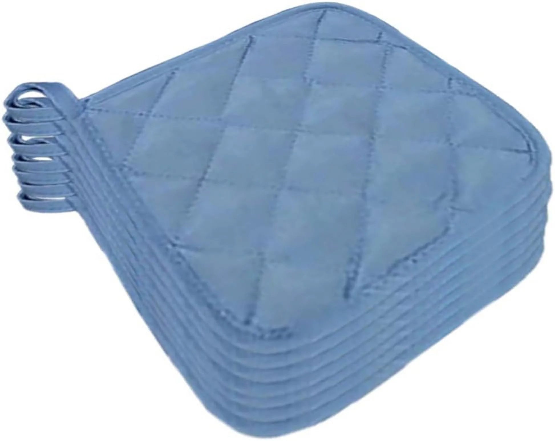 5Pcs Kitchen Pot Holders Set Heat Resistant Pure Cotton Potholders Kit Trivets Large Coasters Hot Pads Pot Holders for Everyday Cooking and Baking by 6.5 X 6.5 Inch